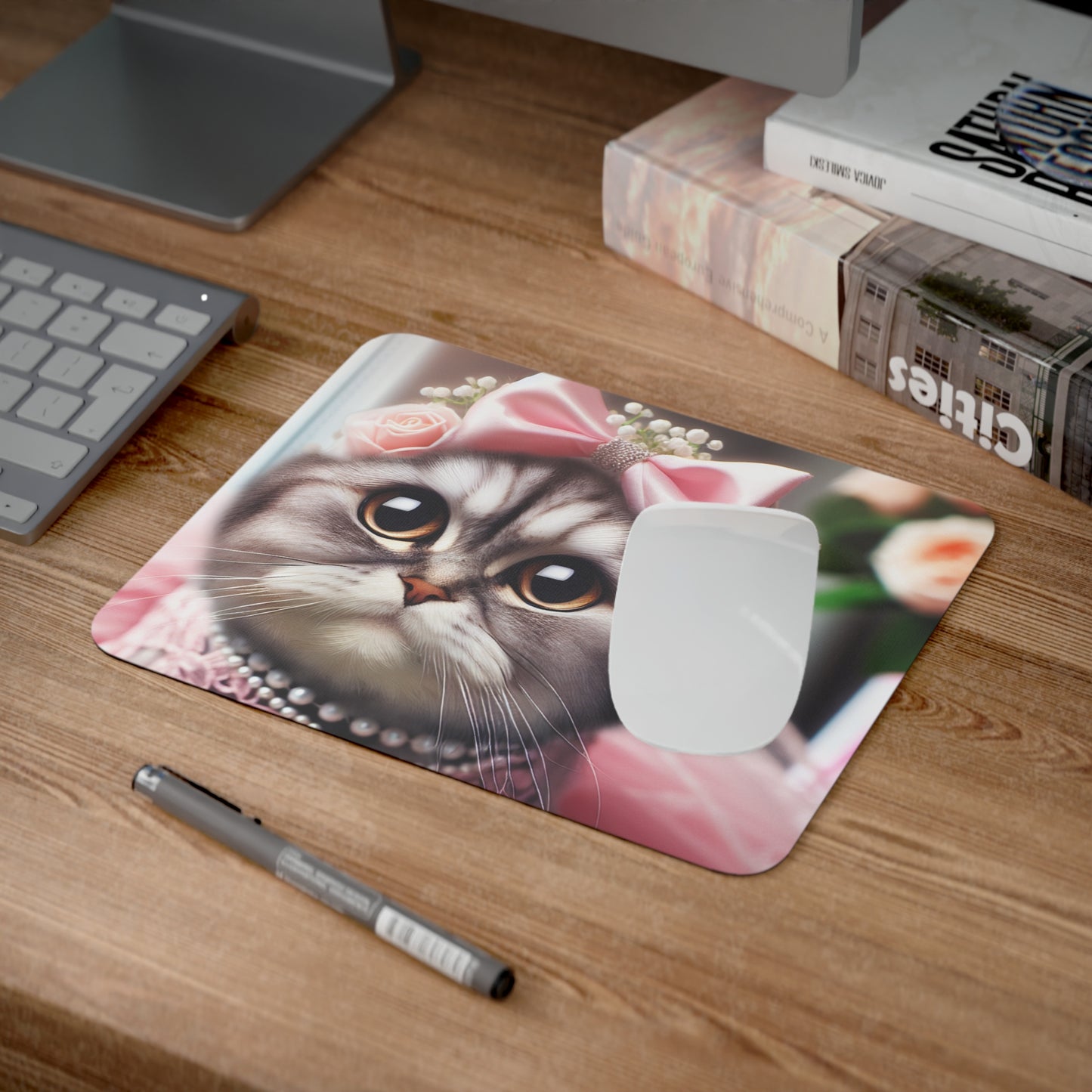 Cat Mouse Pad, Cute Girly Desk Accessory