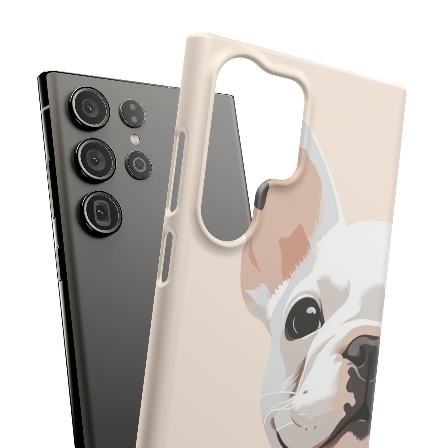 Phone Case - Cute White Frenchie Smartphone Cover