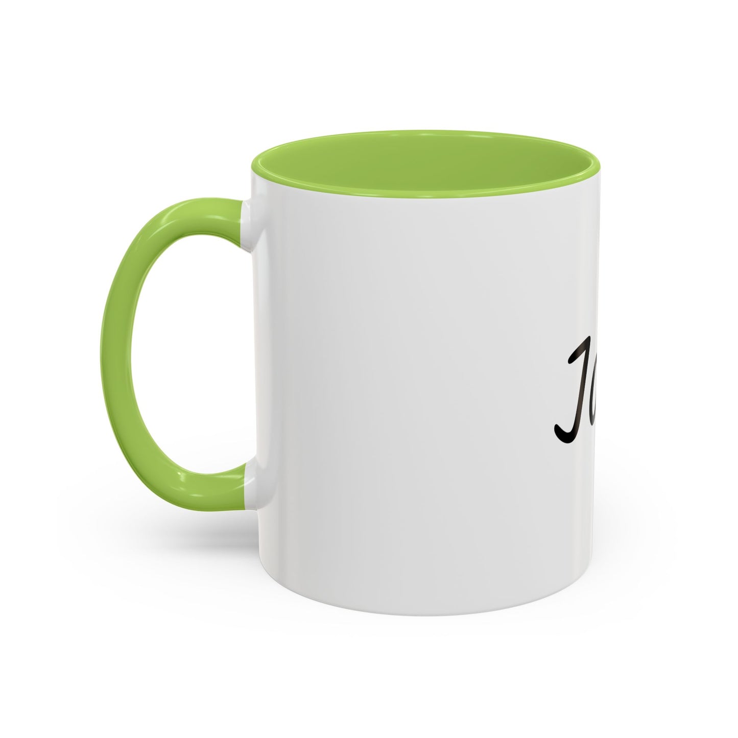Personalized Names Accent Coffee Mug (11 oz)