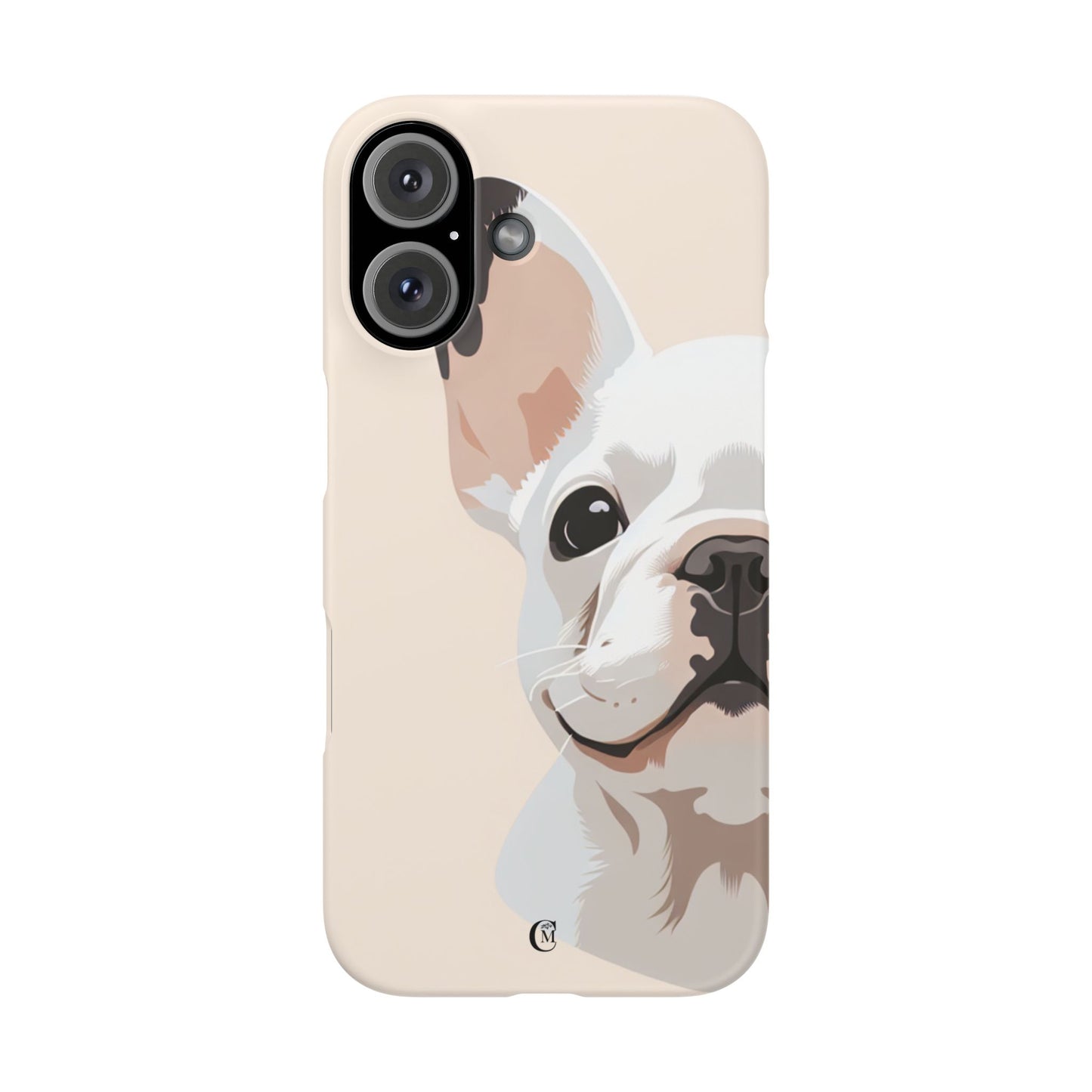 Phone Case - Cute White Frenchie Smartphone Cover
