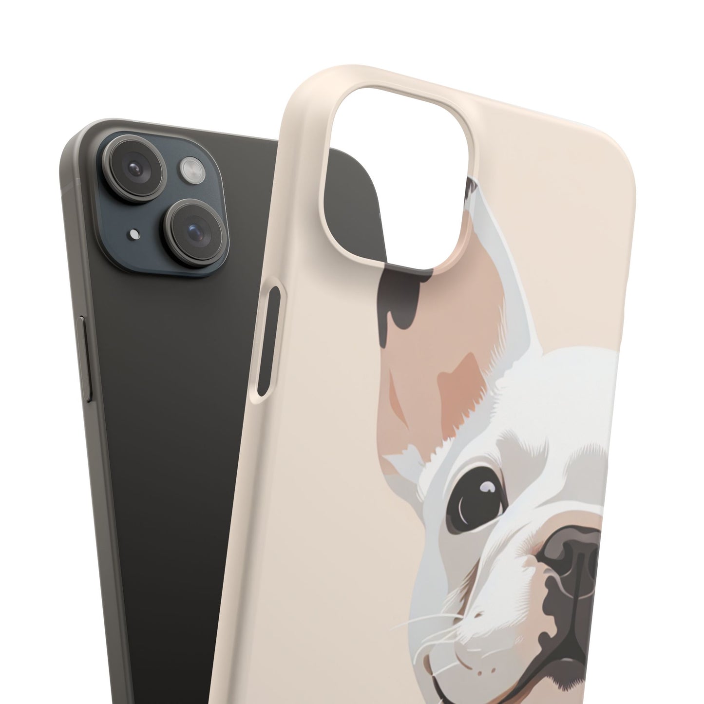 Phone Case - Cute White Frenchie Smartphone Cover