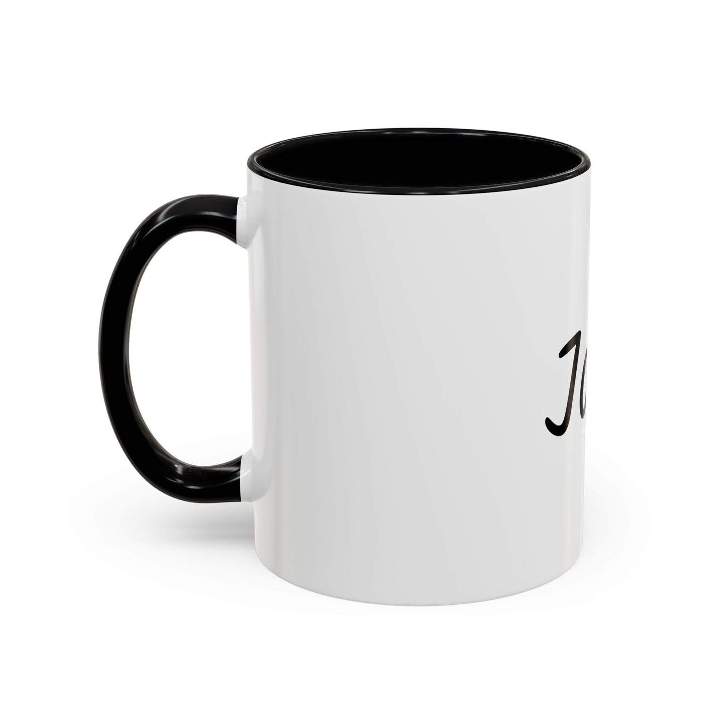Personalized Names Accent Coffee Mug (11 oz)
