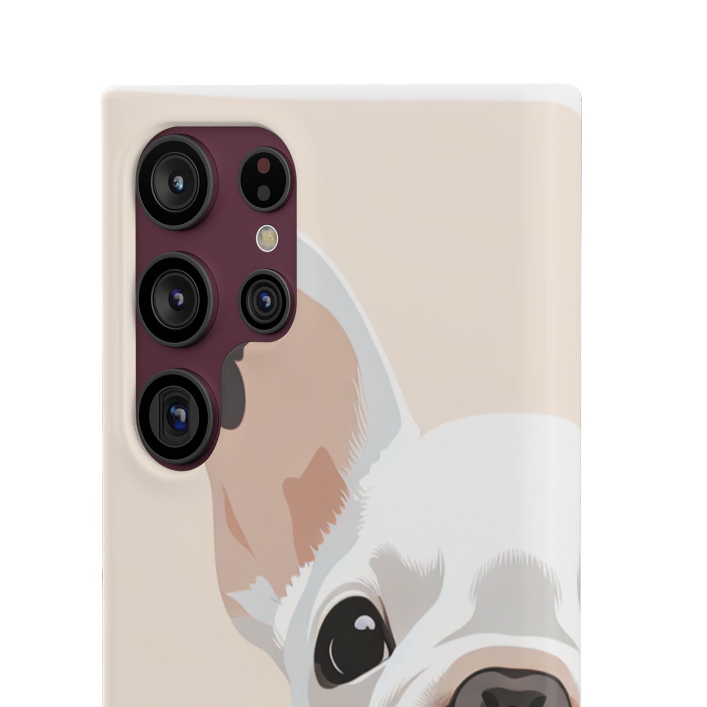 Phone Case - Cute White Frenchie Smartphone Cover