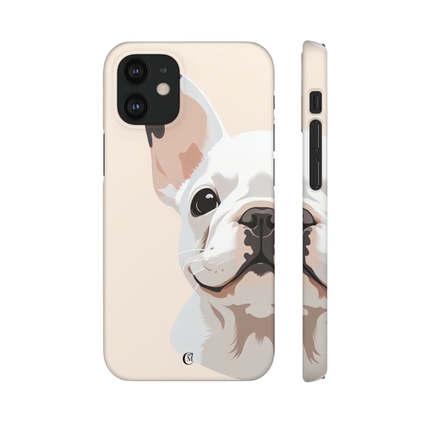 Phone Case - Cute White Frenchie Smartphone Cover