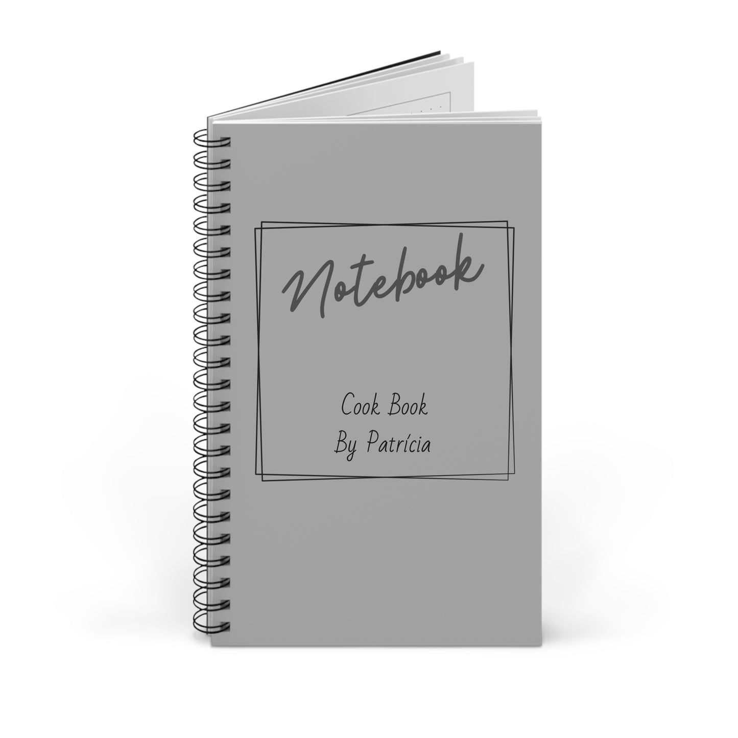 Personalized Text Spiral Journal