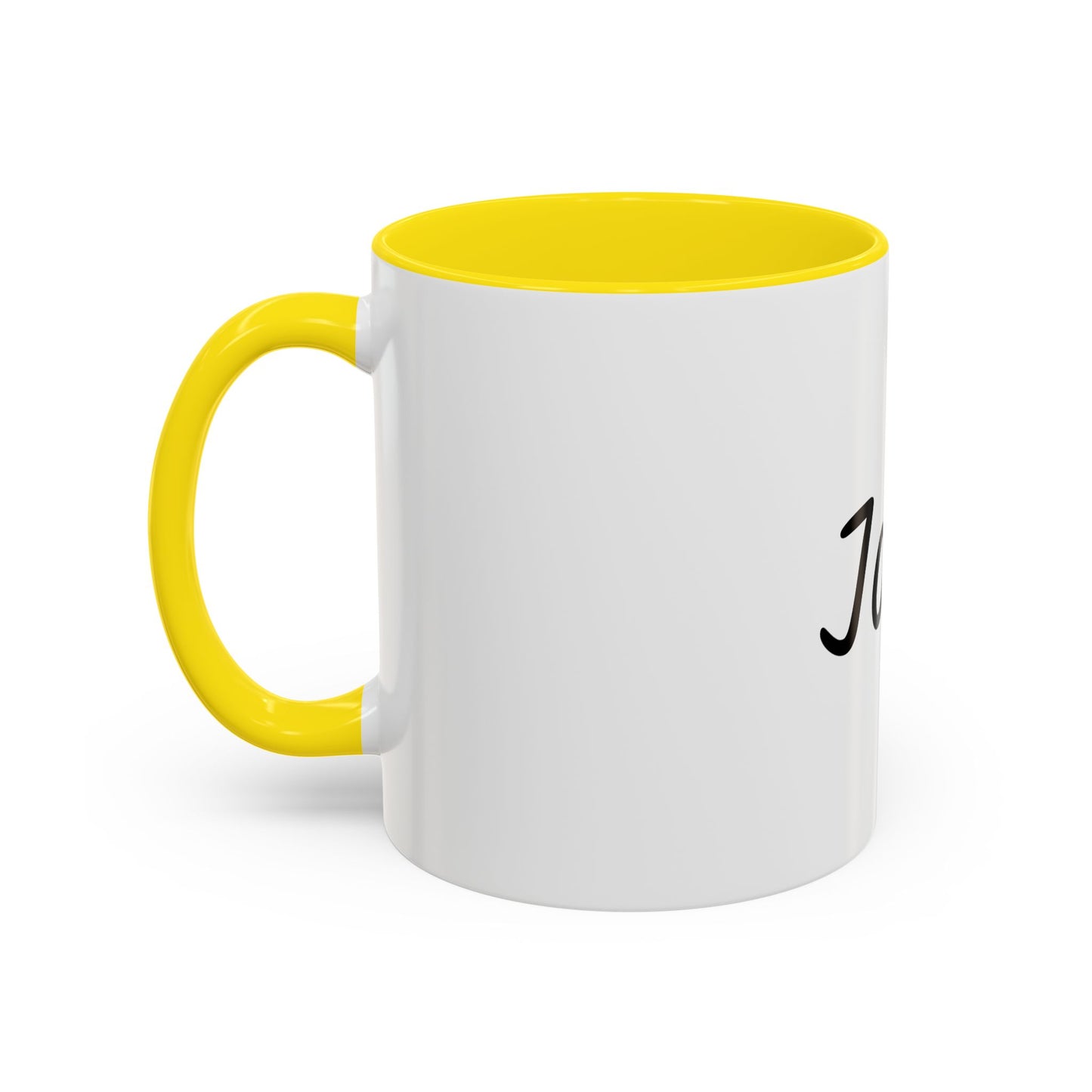 Personalized Names Accent Coffee Mug (11 oz)