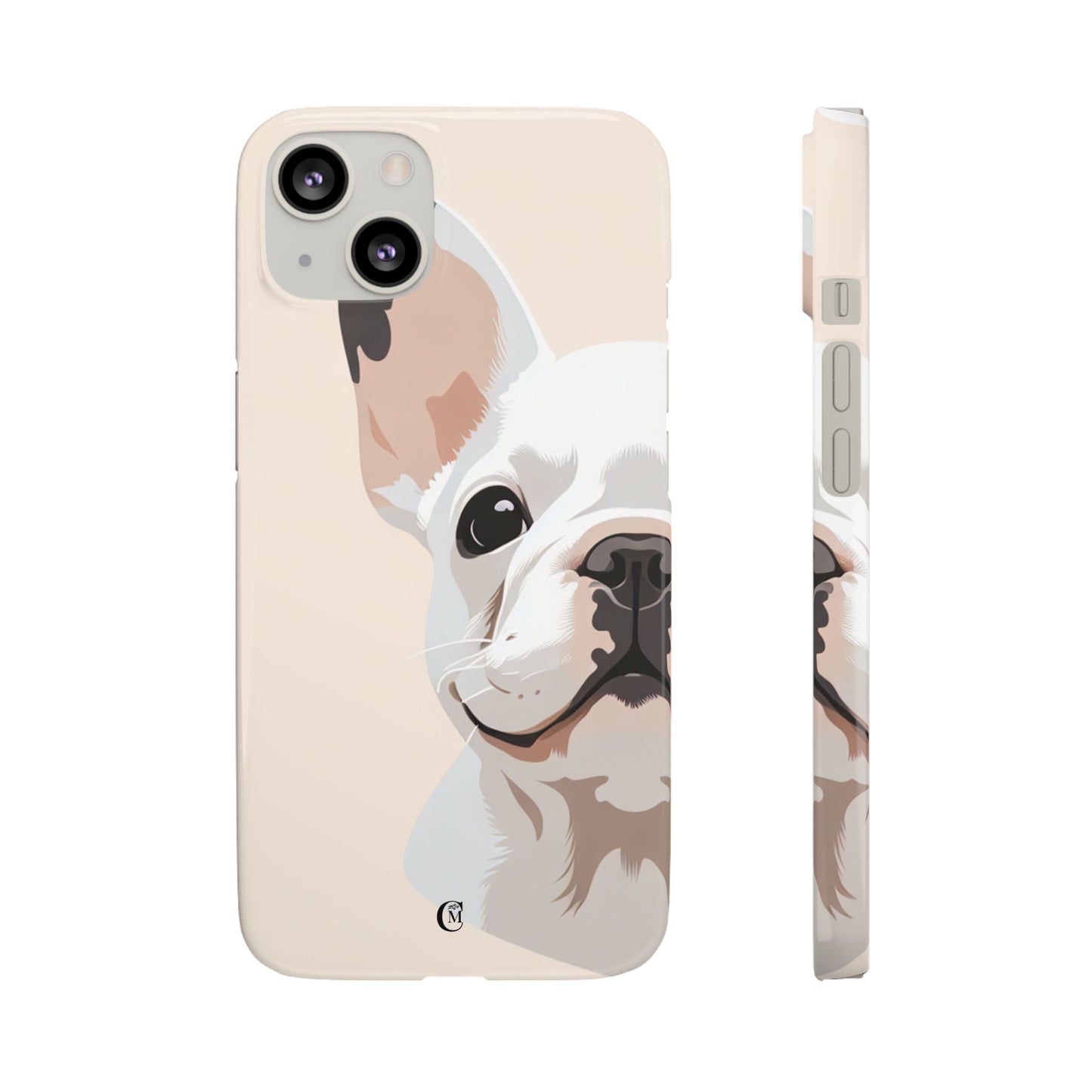 Phone Case - Cute White Frenchie Smartphone Cover