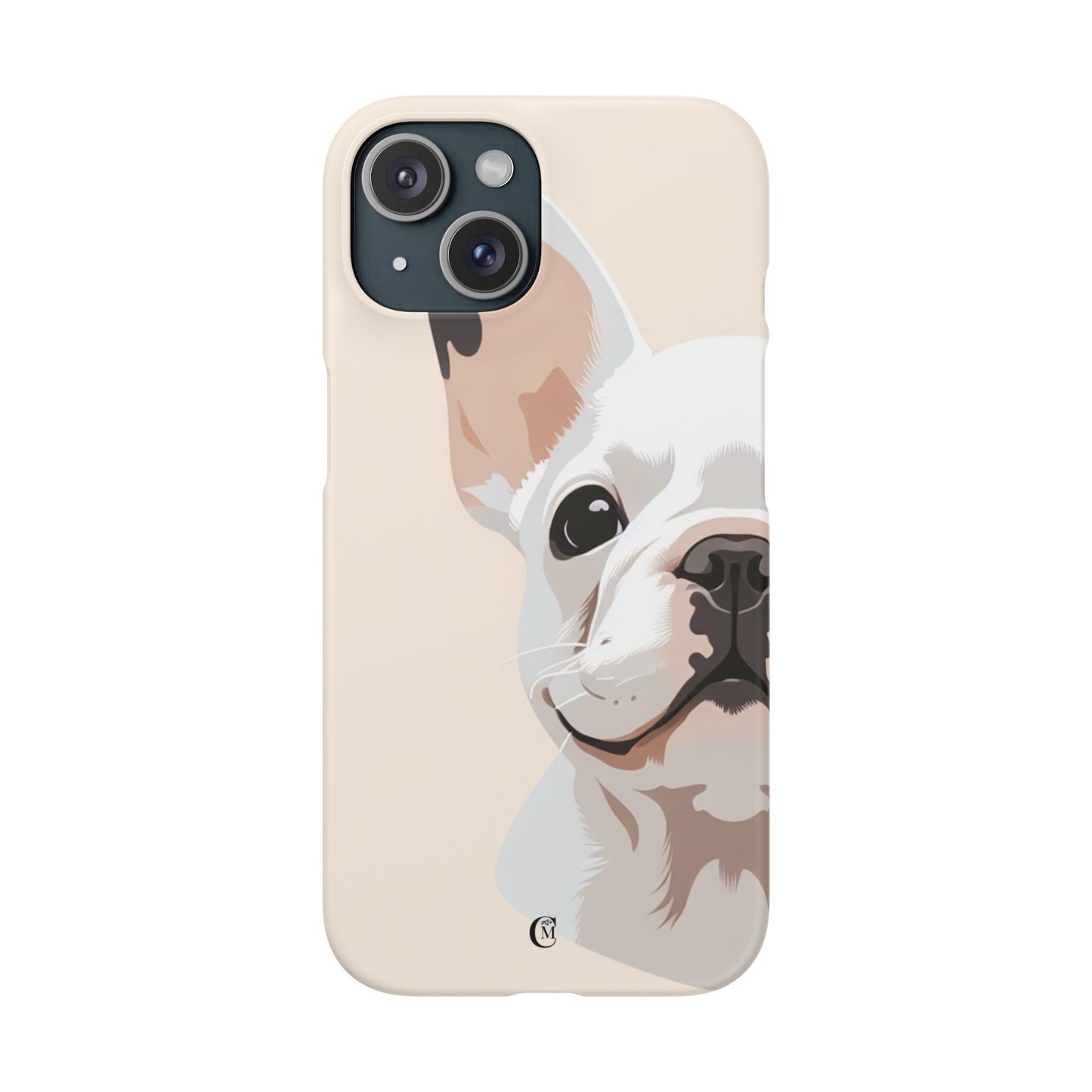 Phone Case - Cute White Frenchie Smartphone Cover