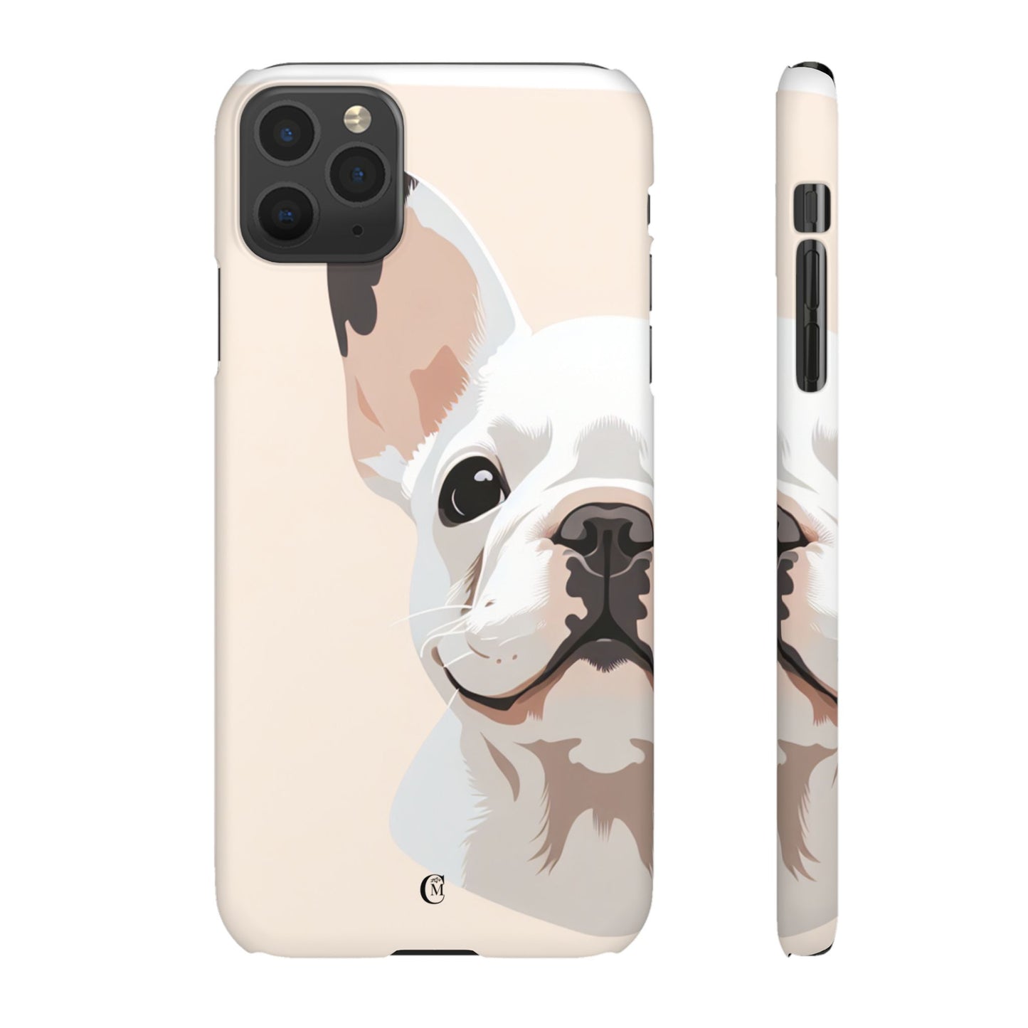 Phone Case - Cute White Frenchie Smartphone Cover