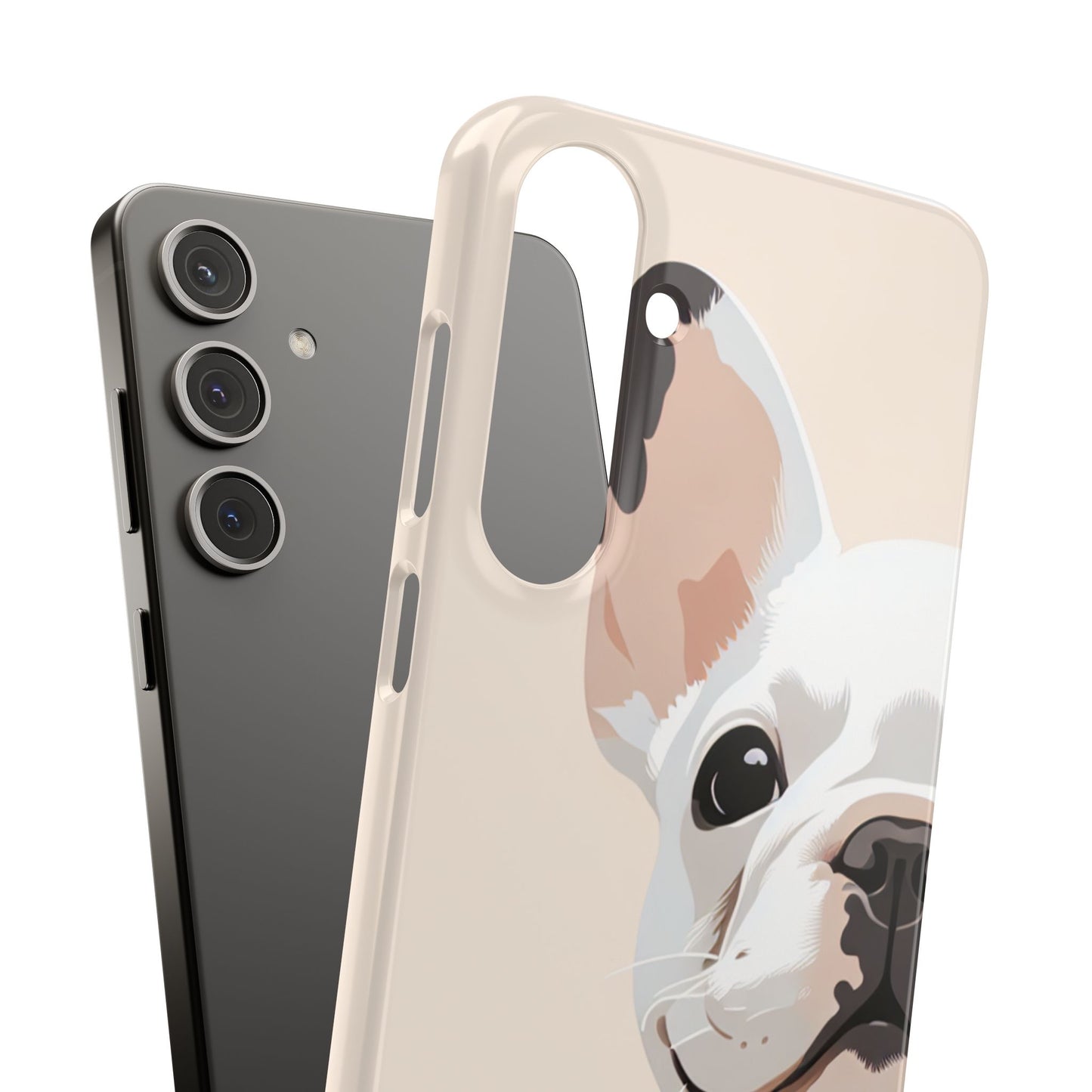 Phone Case - Cute White Frenchie Smartphone Cover