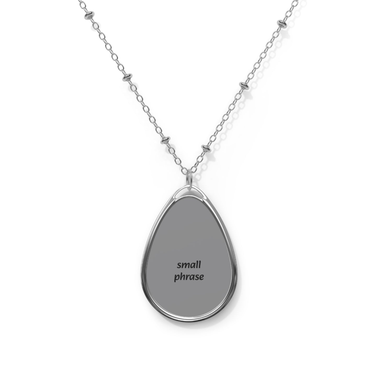 Personalized Oval Necklace