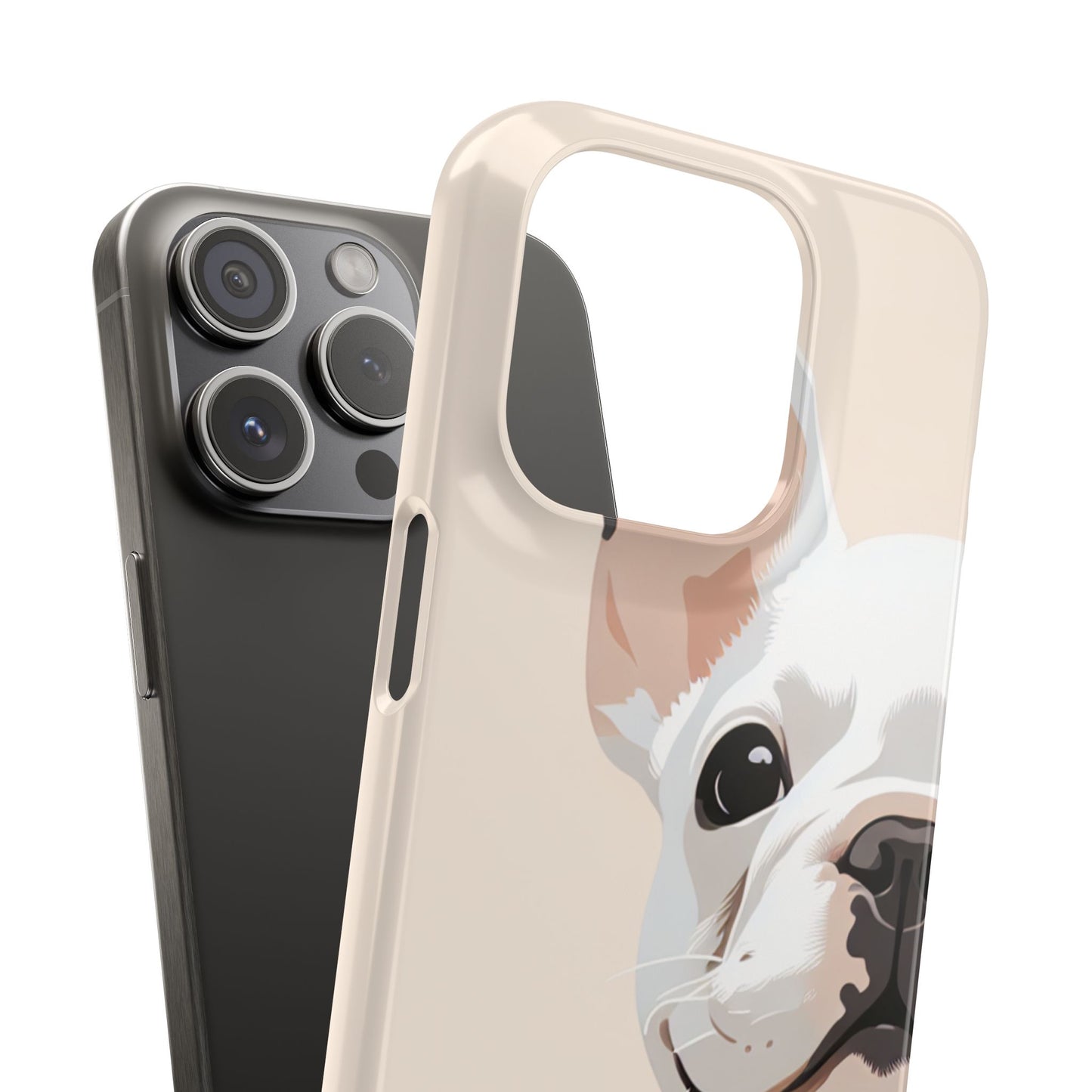 Phone Case - Cute White Frenchie Smartphone Cover