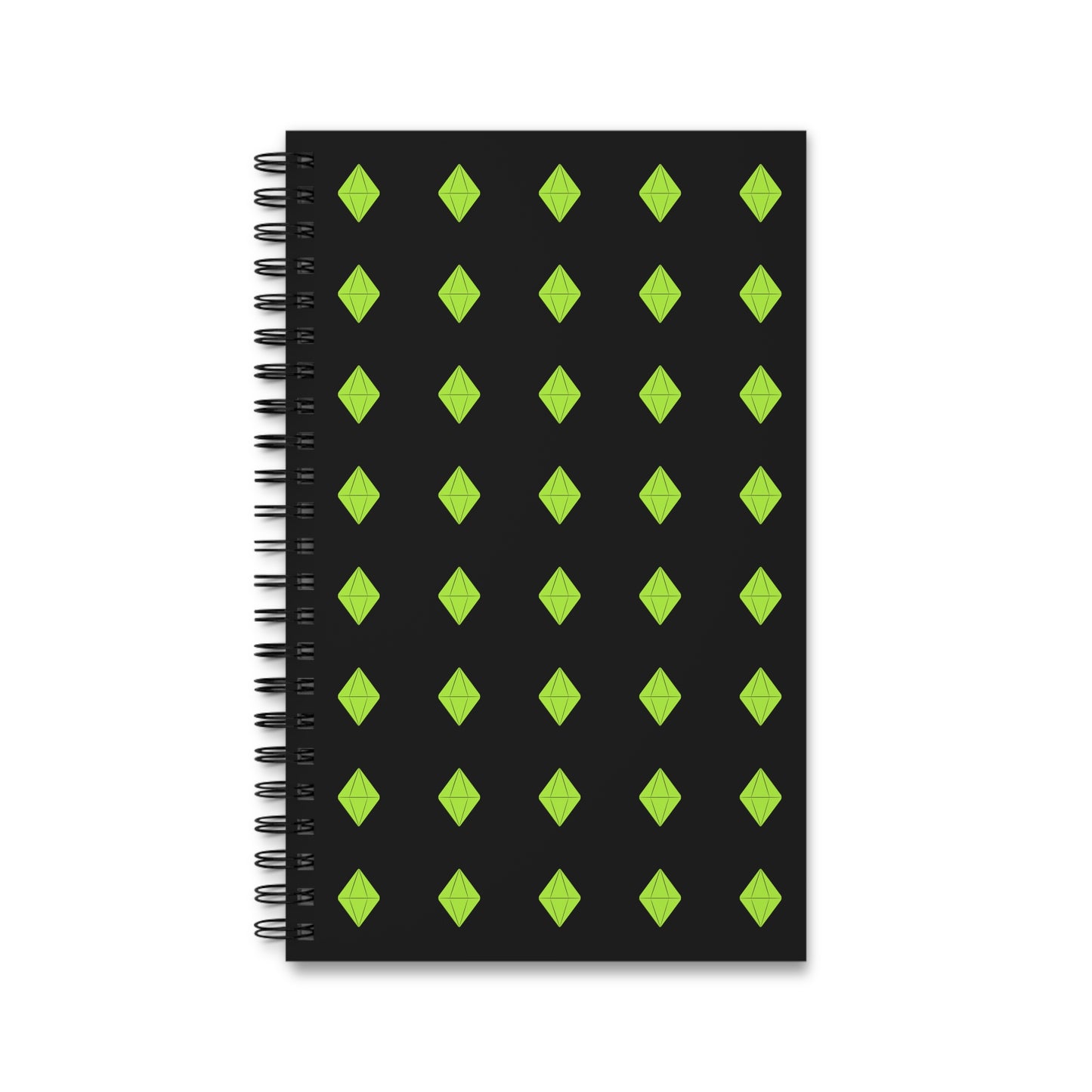 Spiral Journal - Sims Plumbot Pattern Notebook, Gaming Bullet Journal, Video Game Diary, Geeky Sketchbook, Gamer Gift