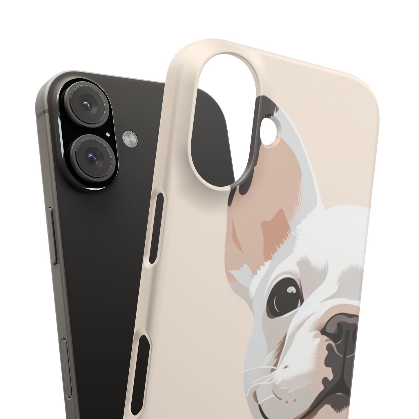 Phone Case - Cute White Frenchie Smartphone Cover