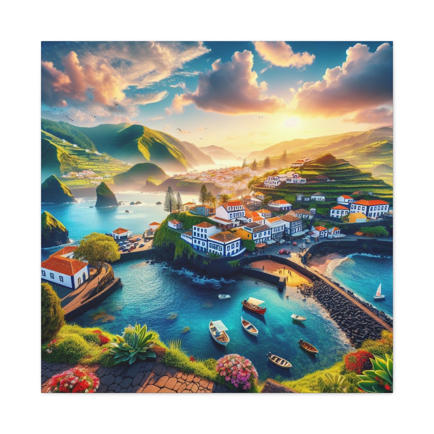 Canvas Print - Beautiful Landscape Drawing