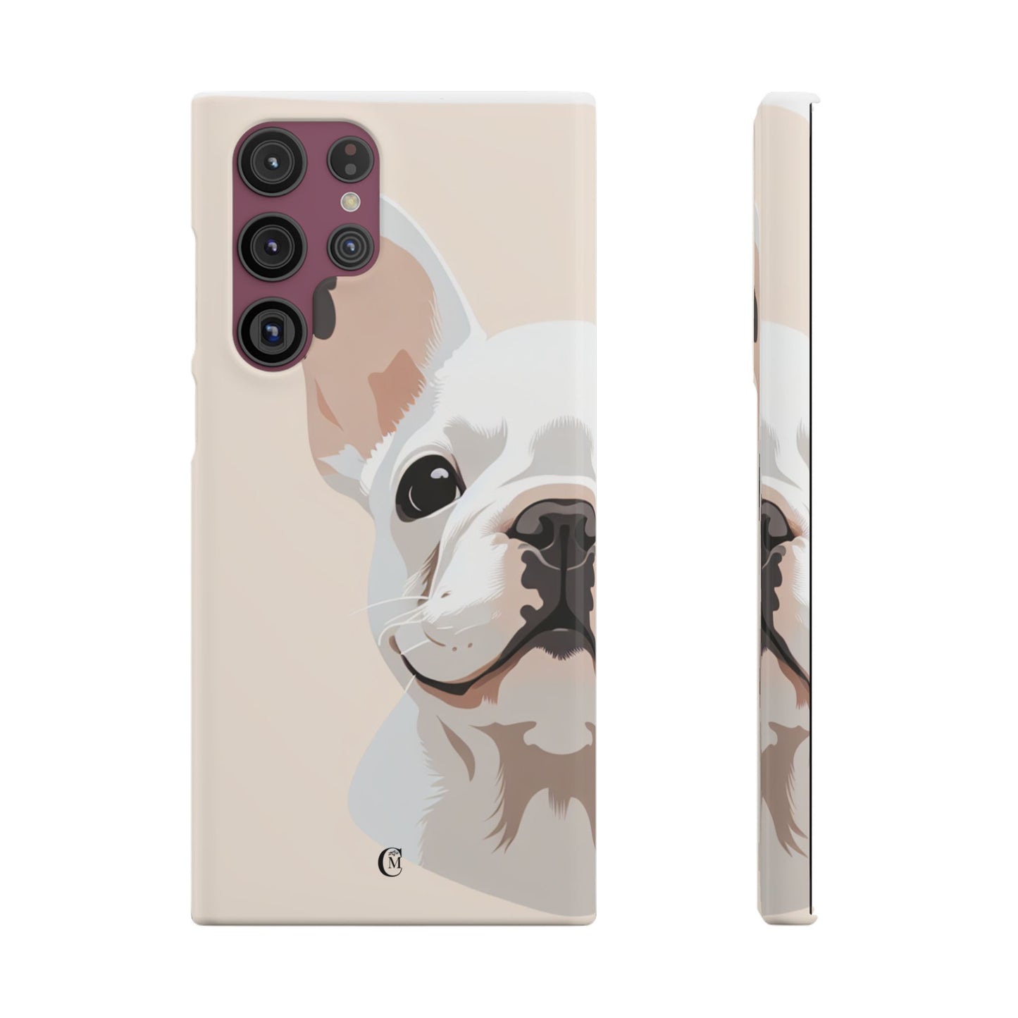 Phone Case - Cute White Frenchie Smartphone Cover