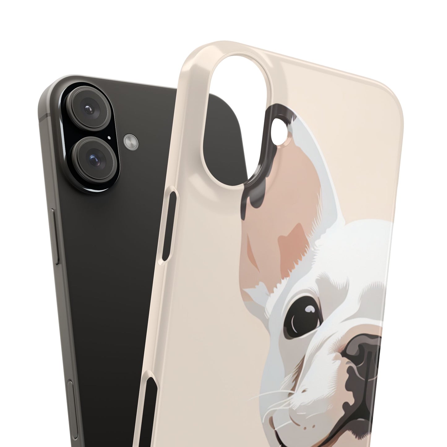 Phone Case - Cute White Frenchie Smartphone Cover