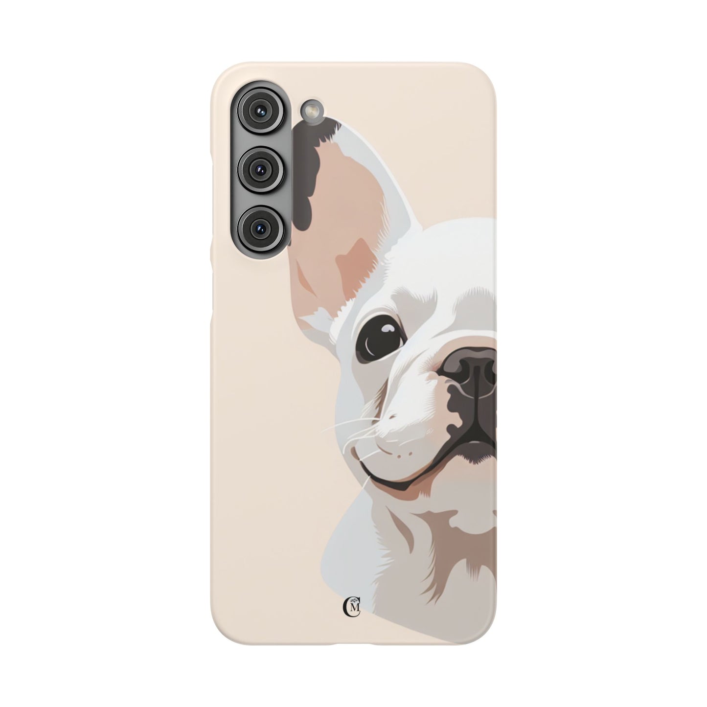 Phone Case - Cute White Frenchie Smartphone Cover