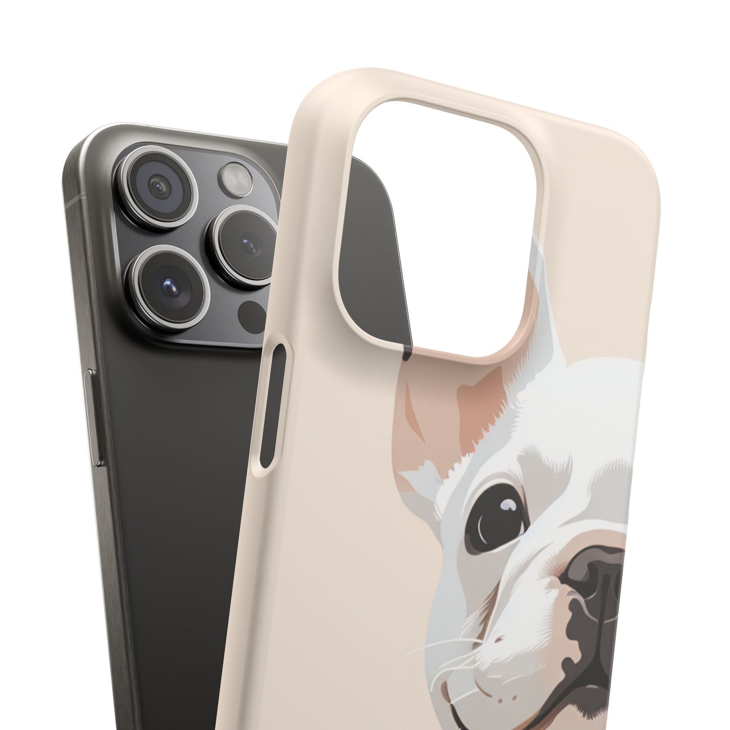 Phone Case - Cute White Frenchie Smartphone Cover