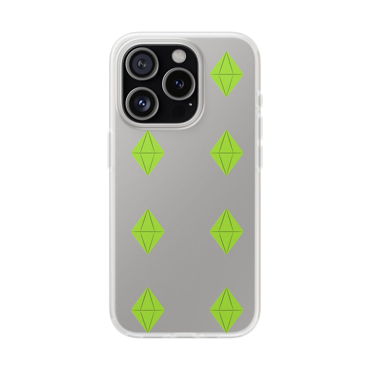 Sims 4 Plumbob Pattern Flexi Case for iPhone