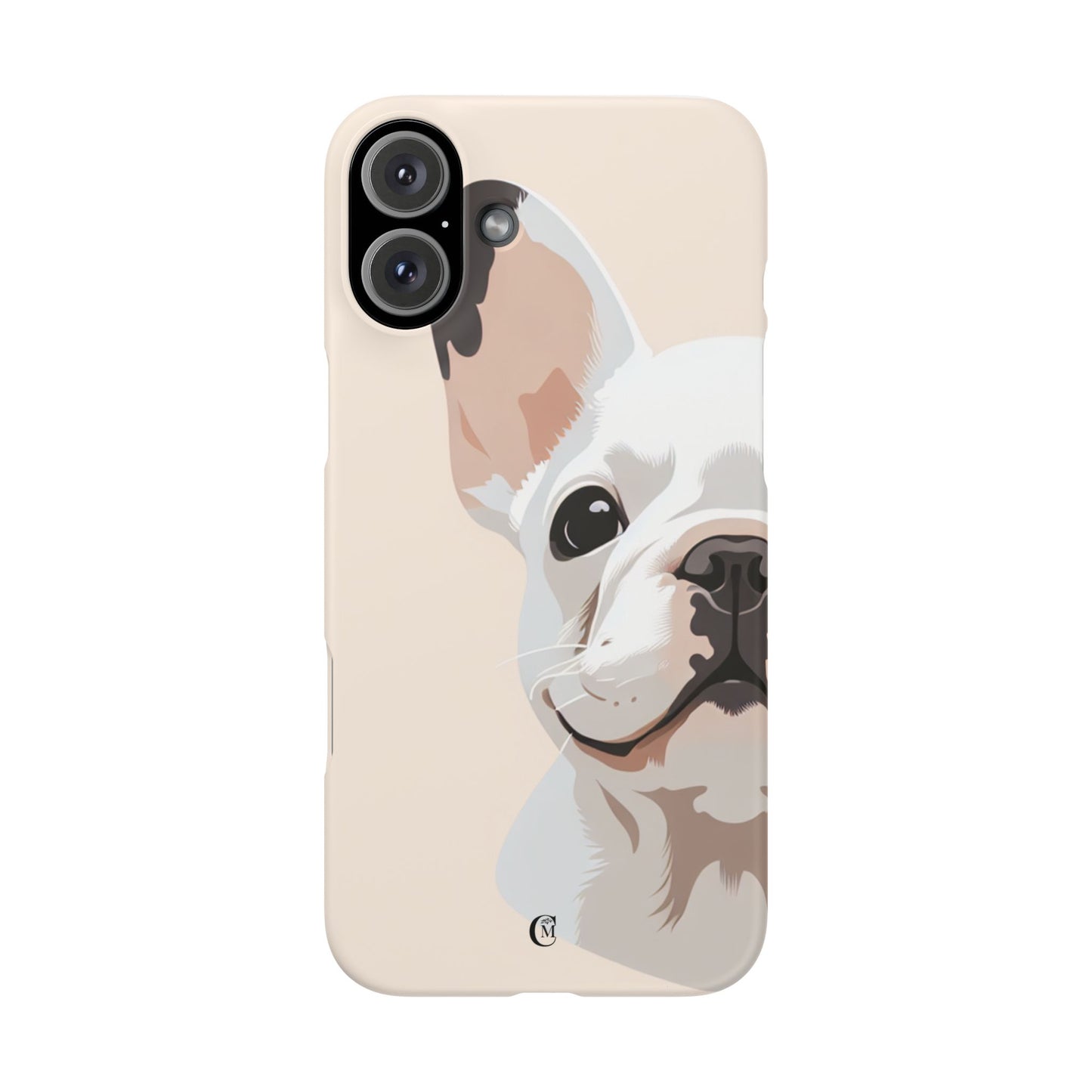 Phone Case - Cute White Frenchie Smartphone Cover