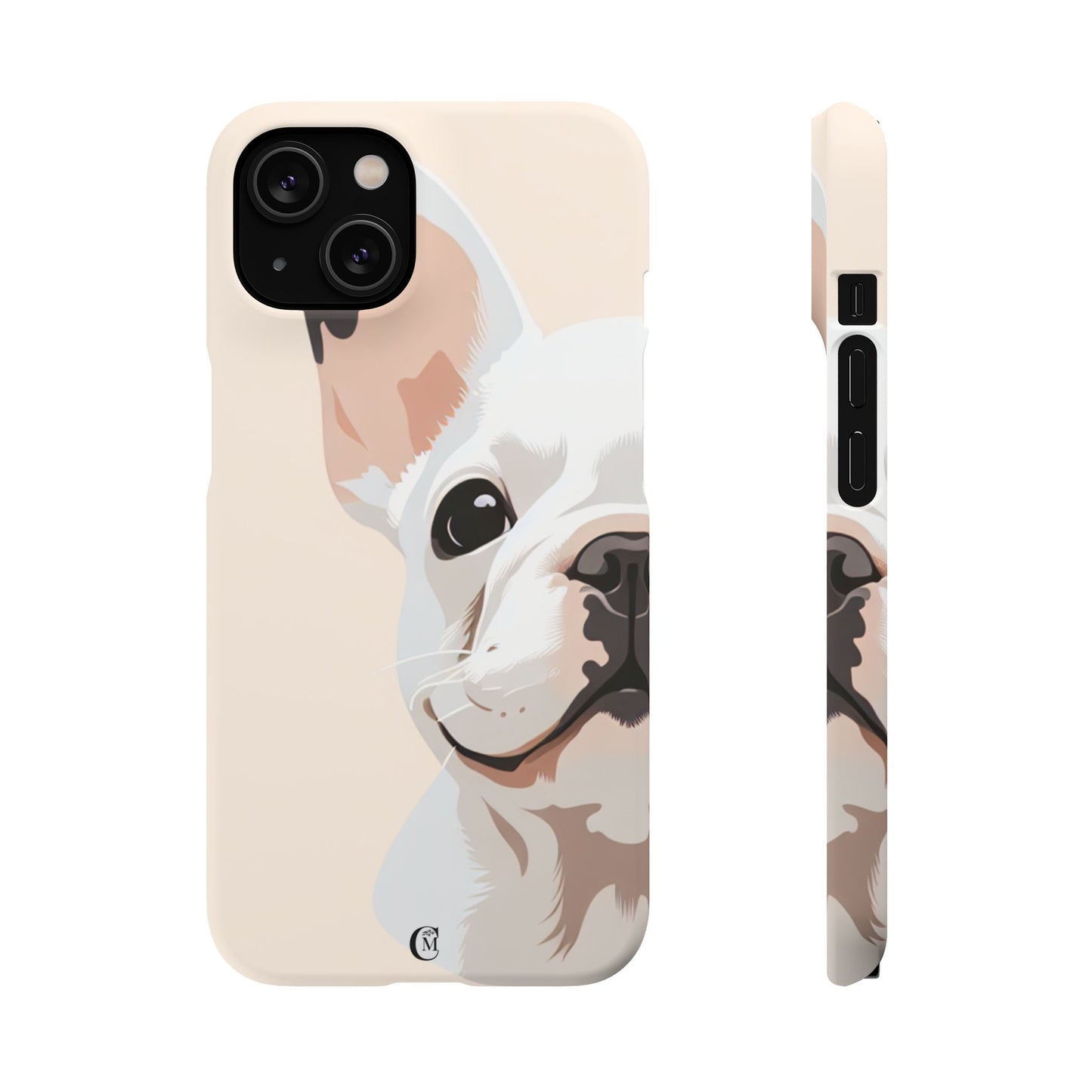 Phone Case - Cute White Frenchie Smartphone Cover