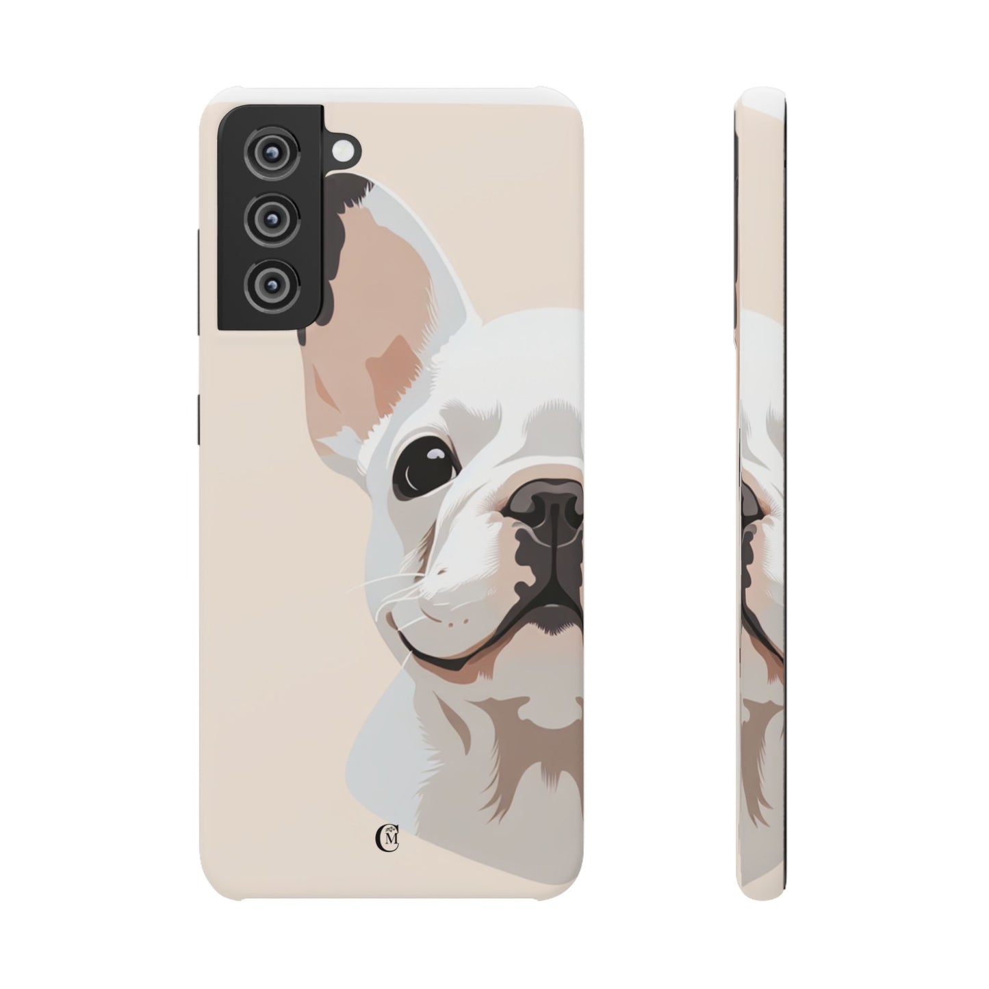 Phone Case - Cute White Frenchie Smartphone Cover