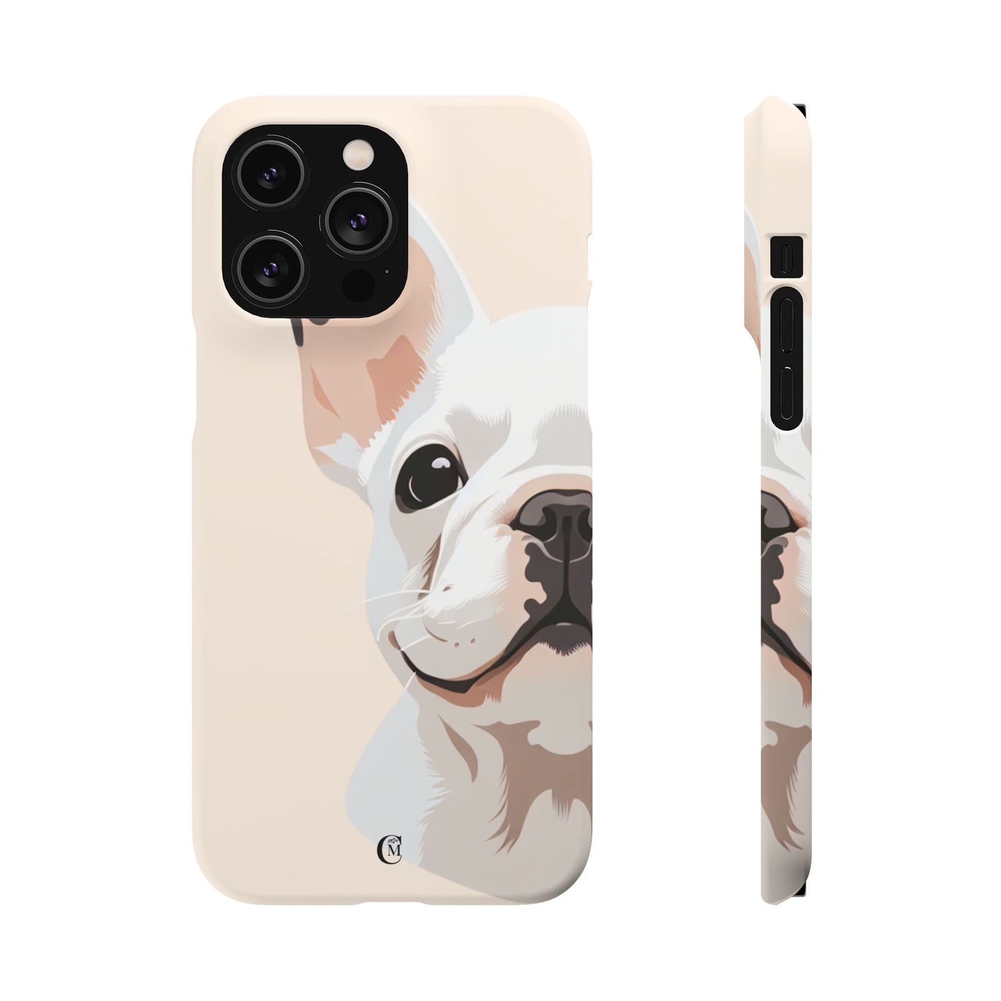 Phone Case - Cute White Frenchie Smartphone Cover