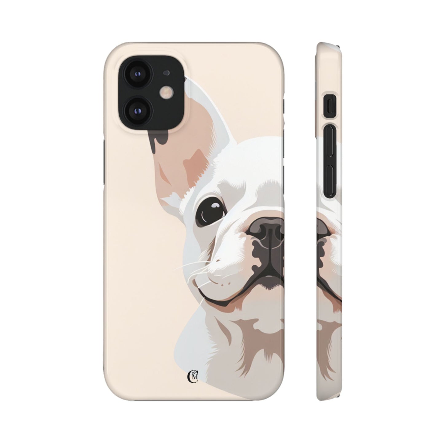 Phone Case - Cute White Frenchie Smartphone Cover