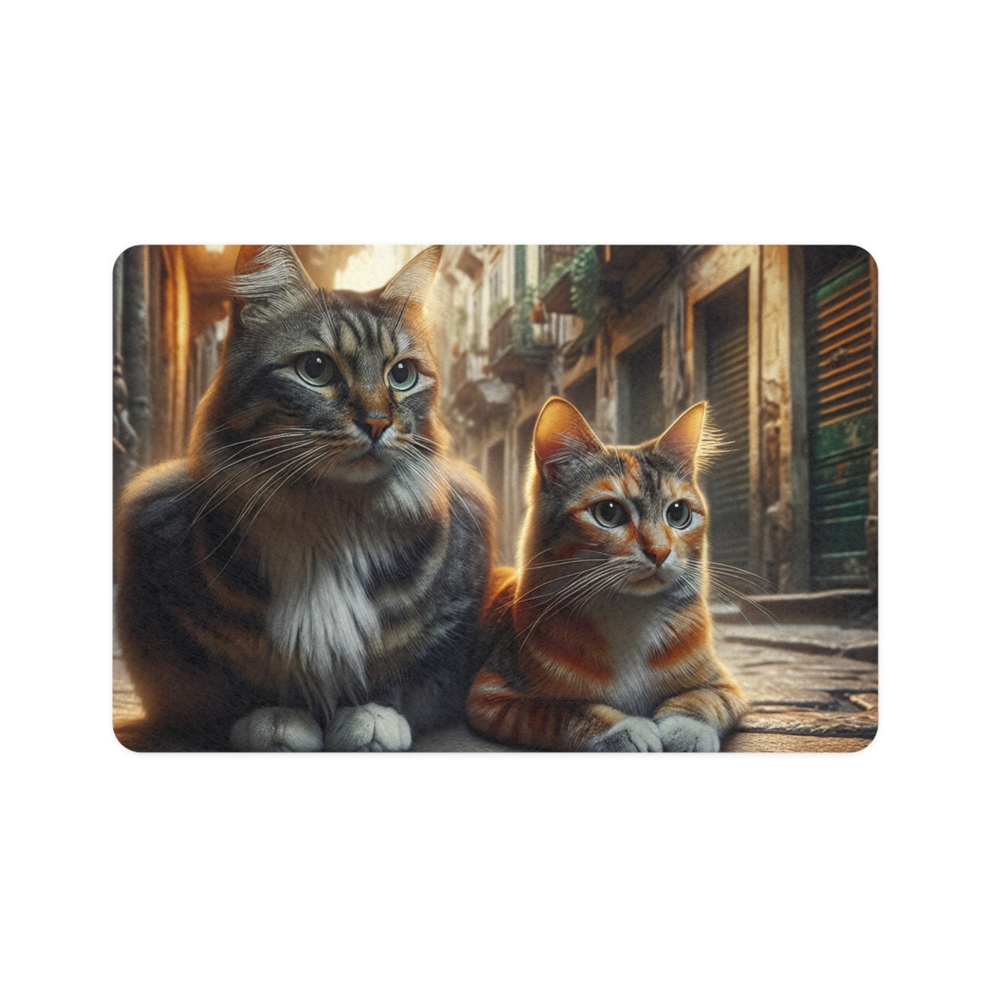 Pet Food Mat (12x18) - Cute Cats