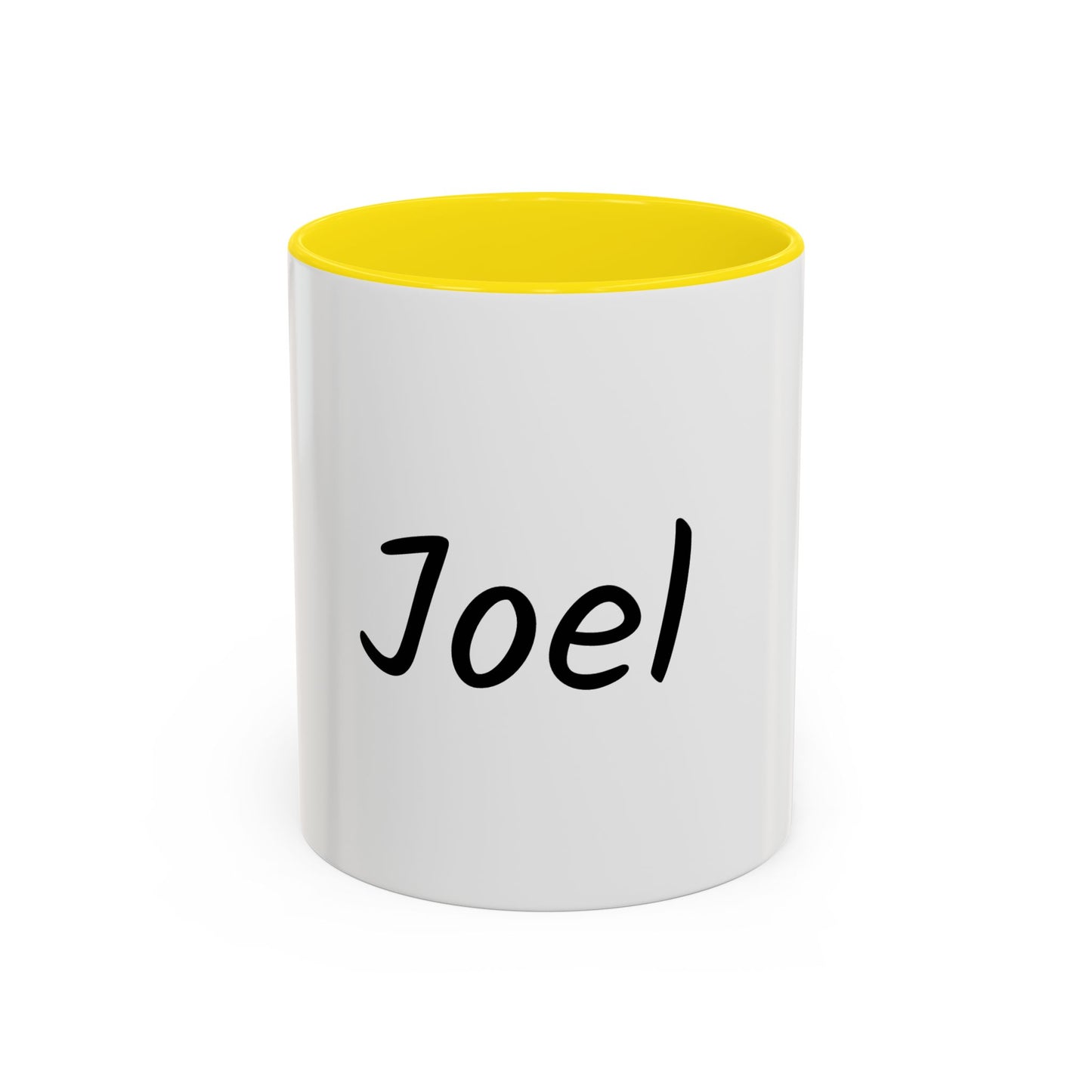 Personalized Names Accent Coffee Mug (11 oz)