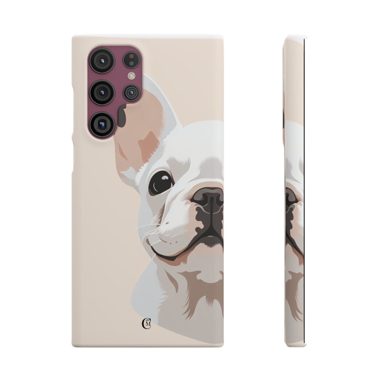 Phone Case - Cute White Frenchie Smartphone Cover