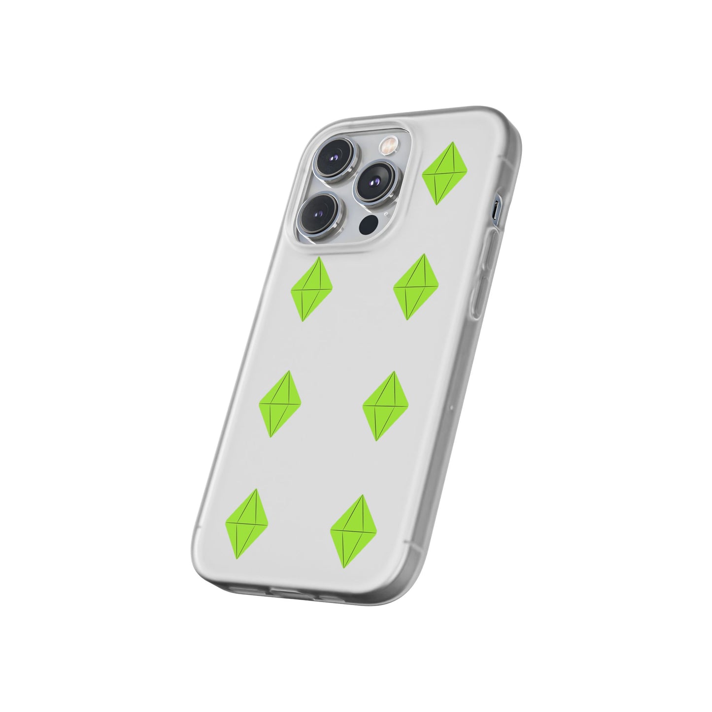 Sims 4 Plumbob Pattern Flexi Case for iPhone