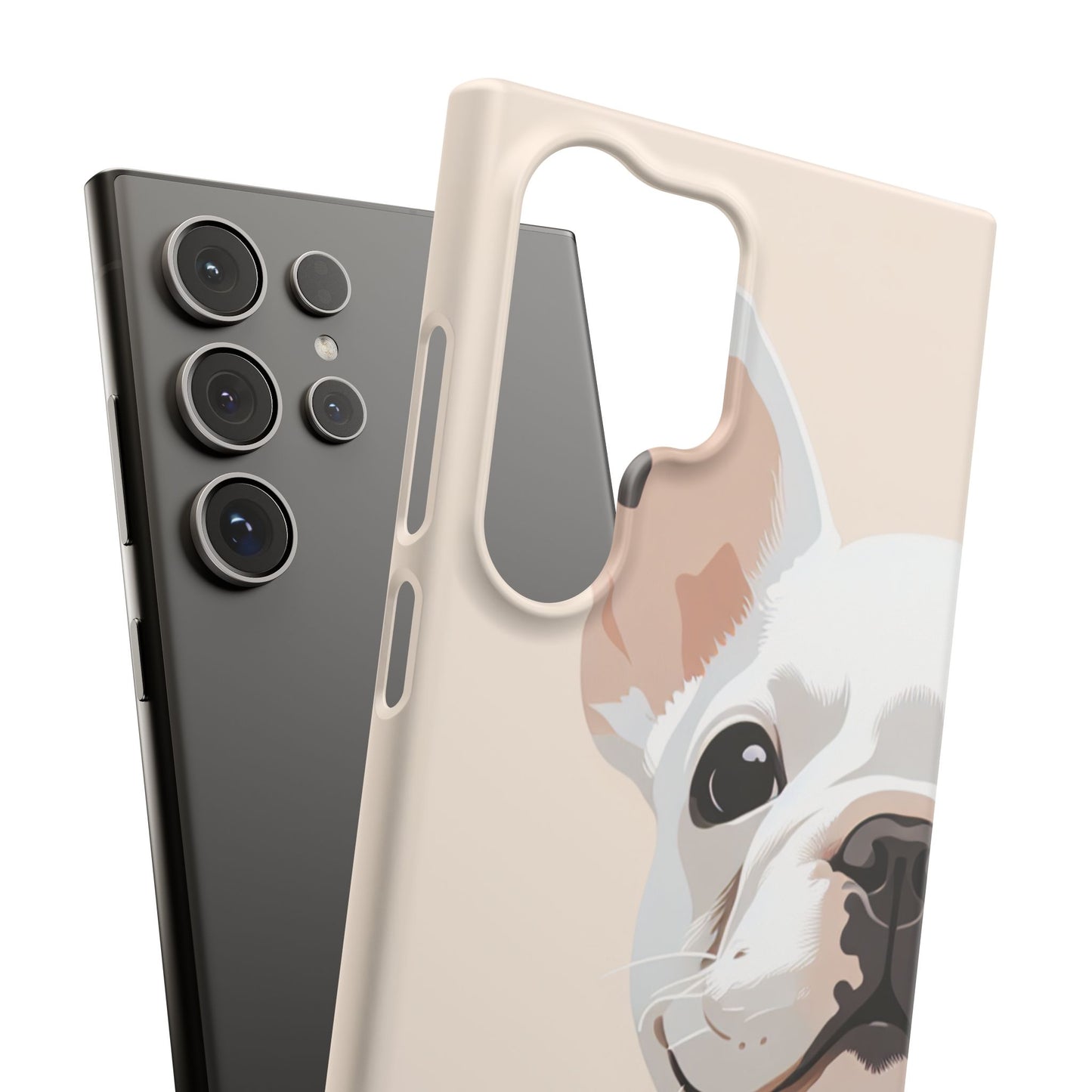 Phone Case - Cute White Frenchie Smartphone Cover