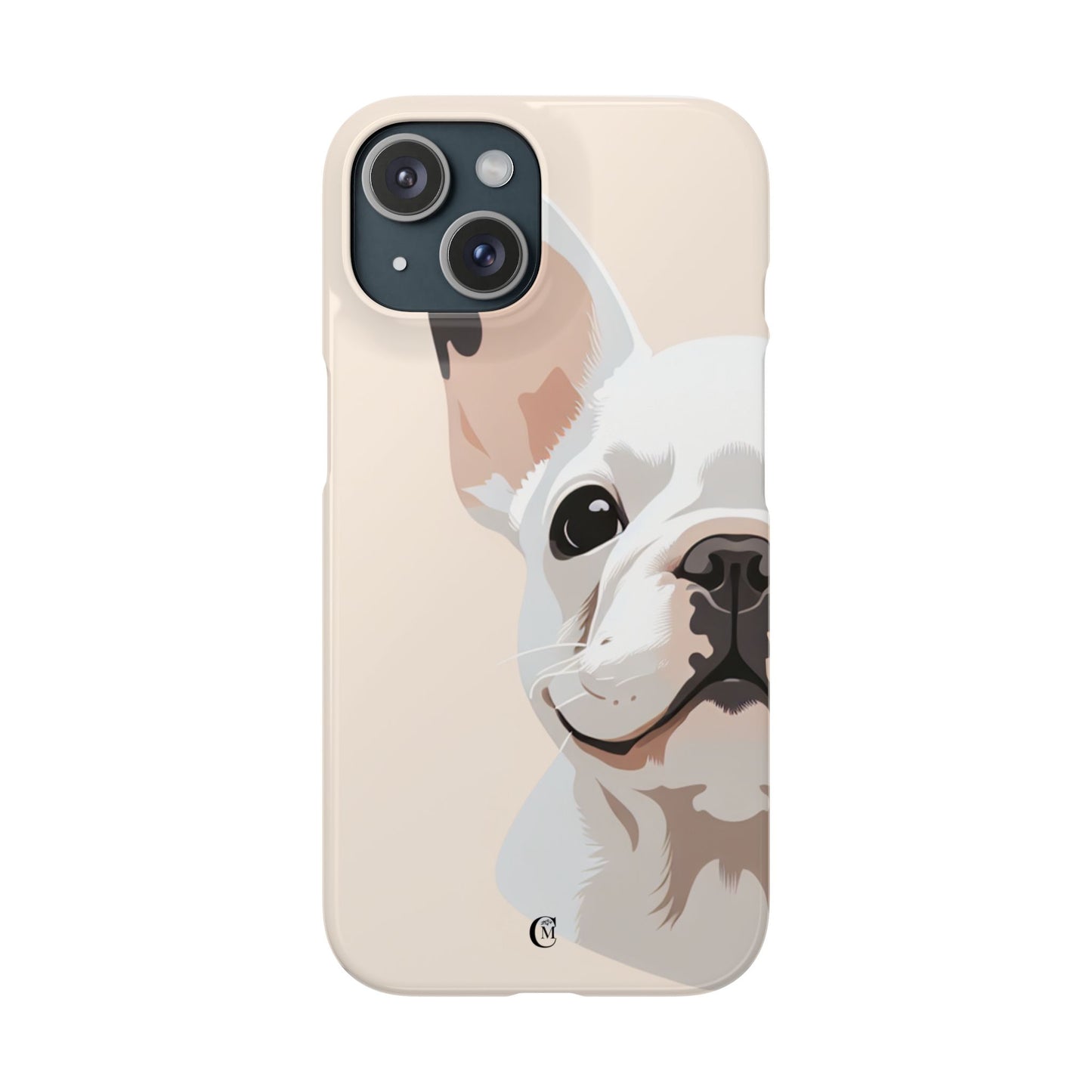 Phone Case - Cute White Frenchie Smartphone Cover