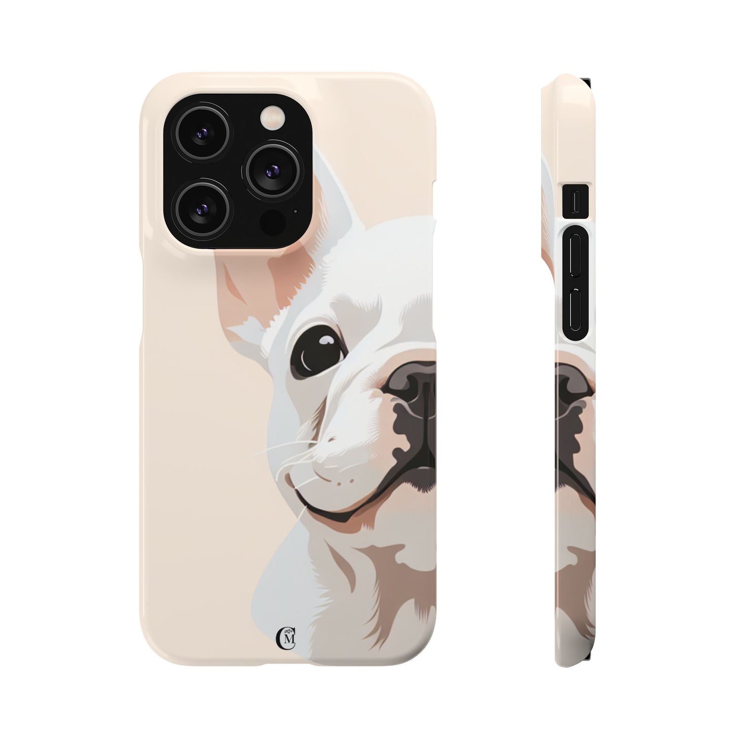 Phone Case - Cute White Frenchie Smartphone Cover