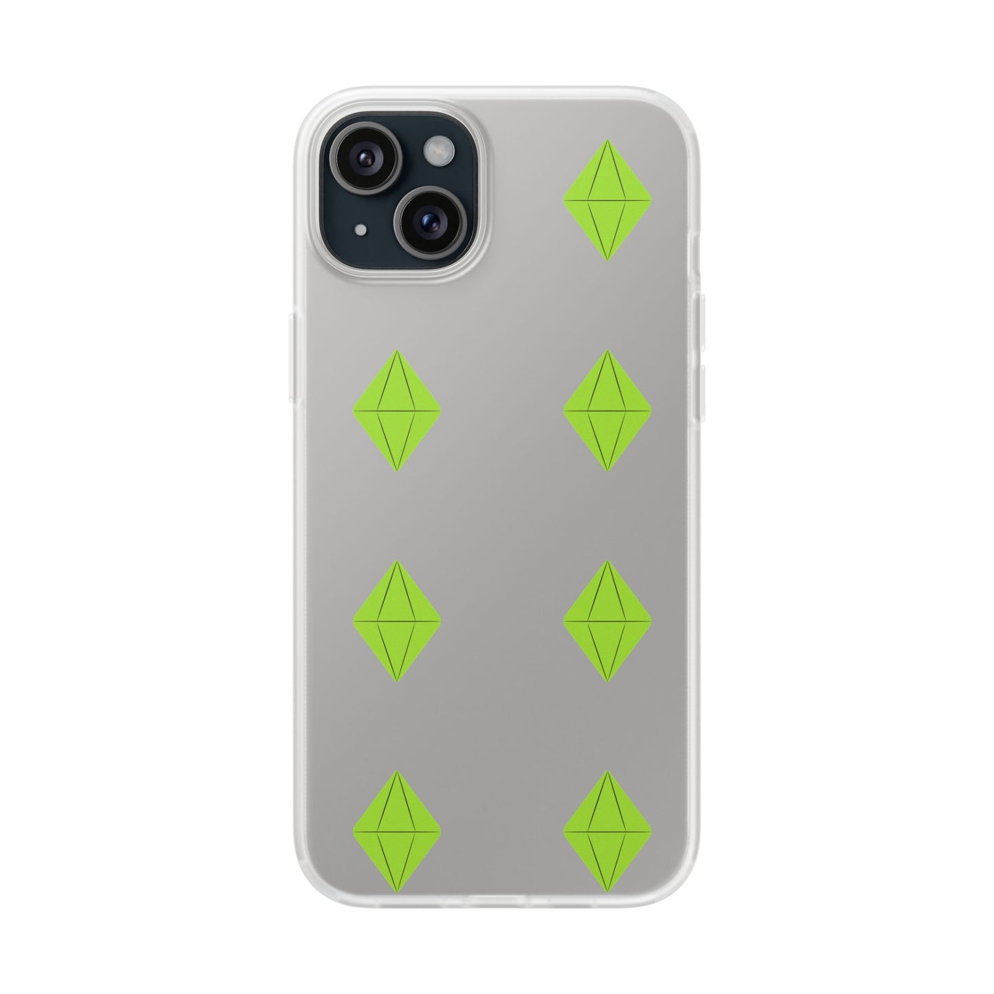 Sims 4 Plumbob Pattern Flexi Case for iPhone