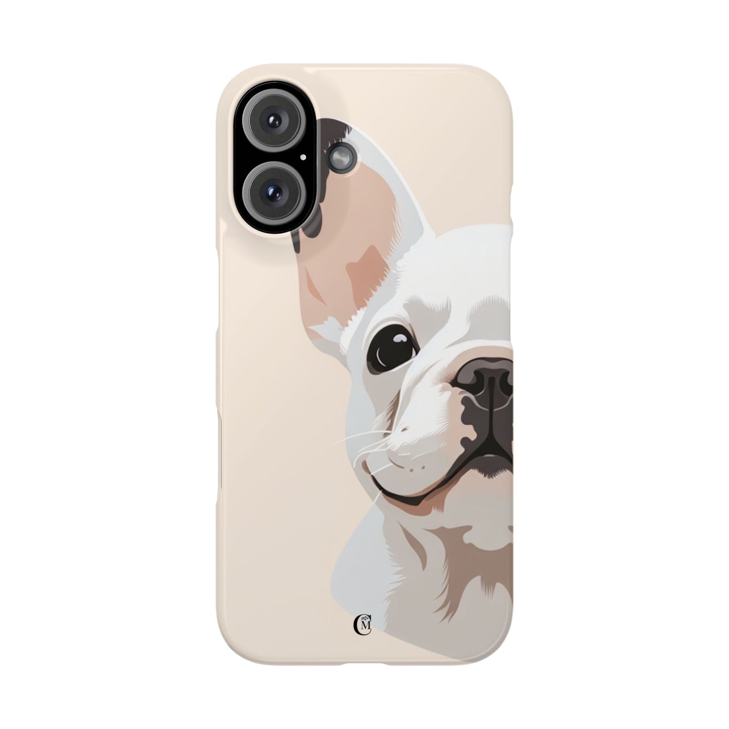 Phone Case - Cute White Frenchie Smartphone Cover