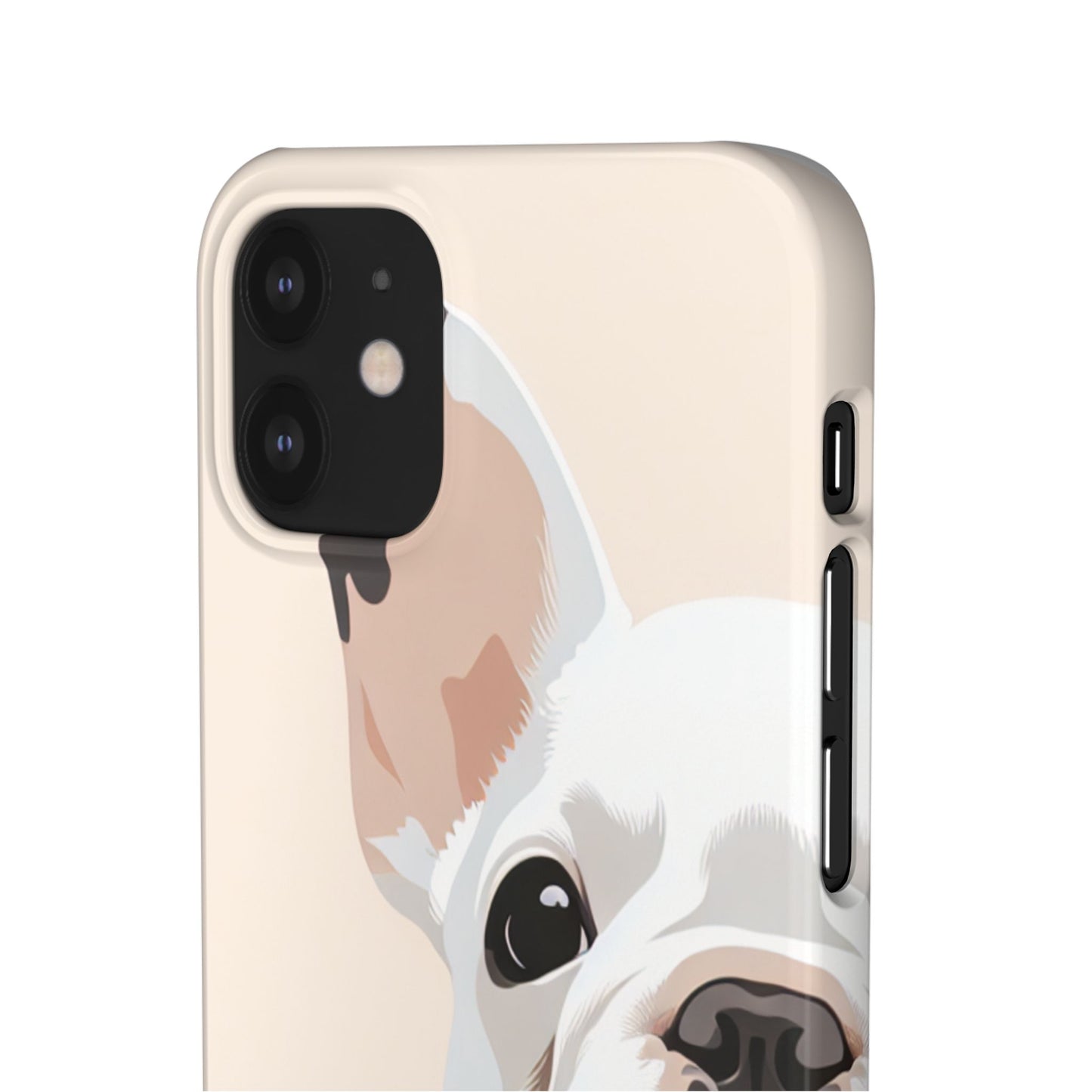 Phone Case - Cute White Frenchie Smartphone Cover
