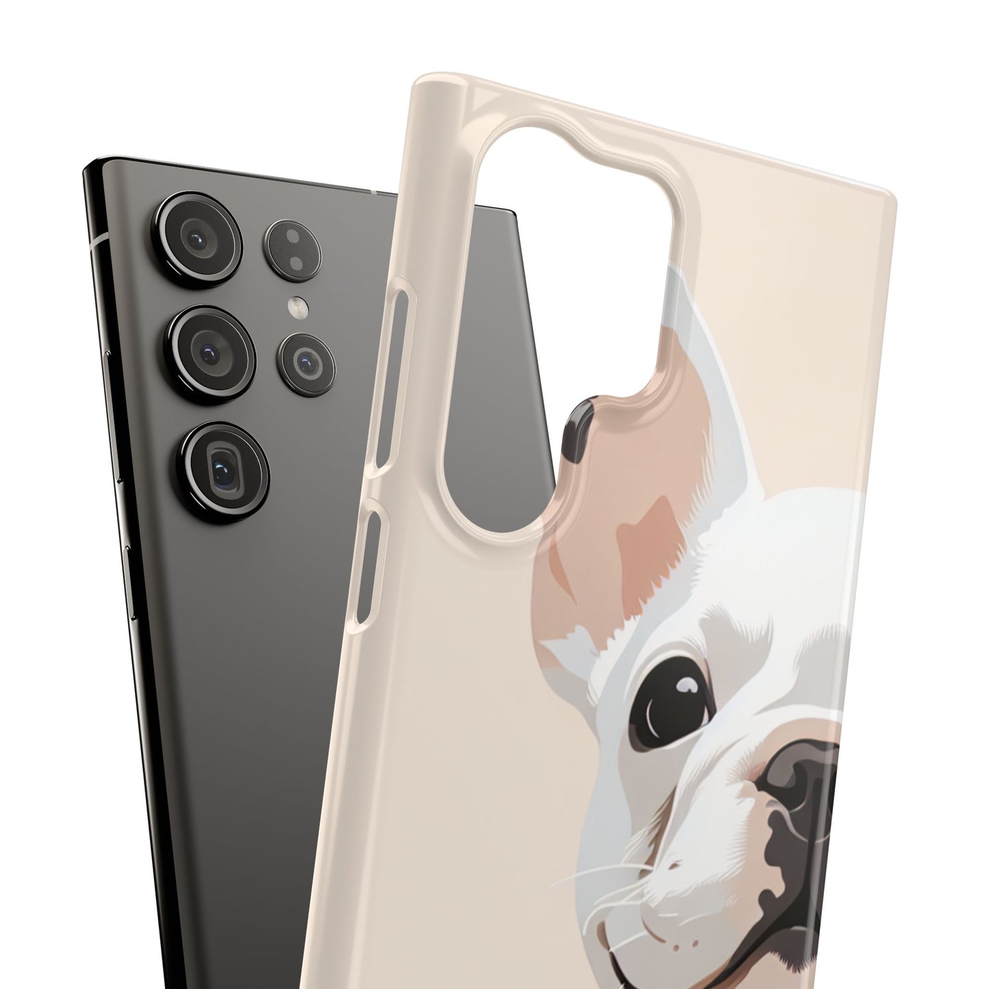 Phone Case - Cute White Frenchie Smartphone Cover