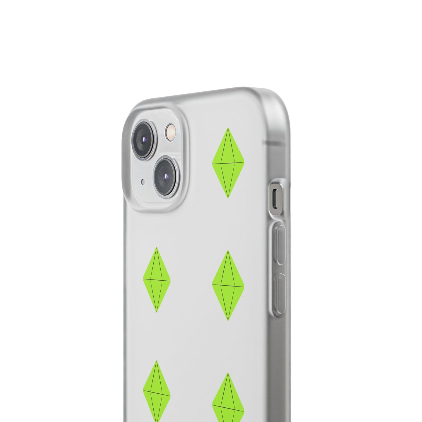 Sims 4 Plumbob Pattern Flexi Case for iPhone