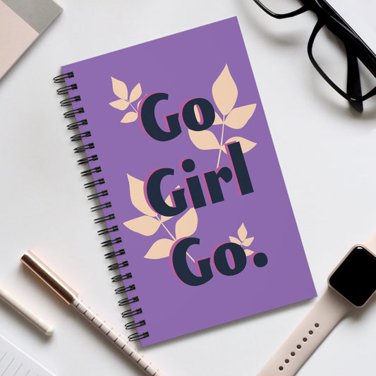 Go girl go Spiral Journal, Notebook
