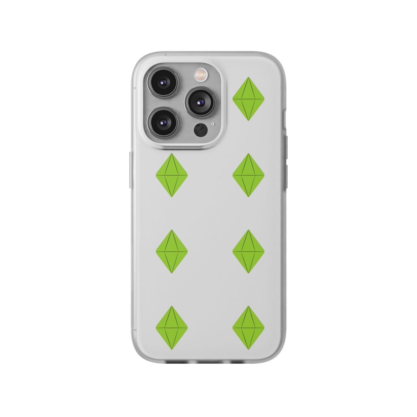 Sims 4 Plumbob Pattern Flexi Case for iPhone