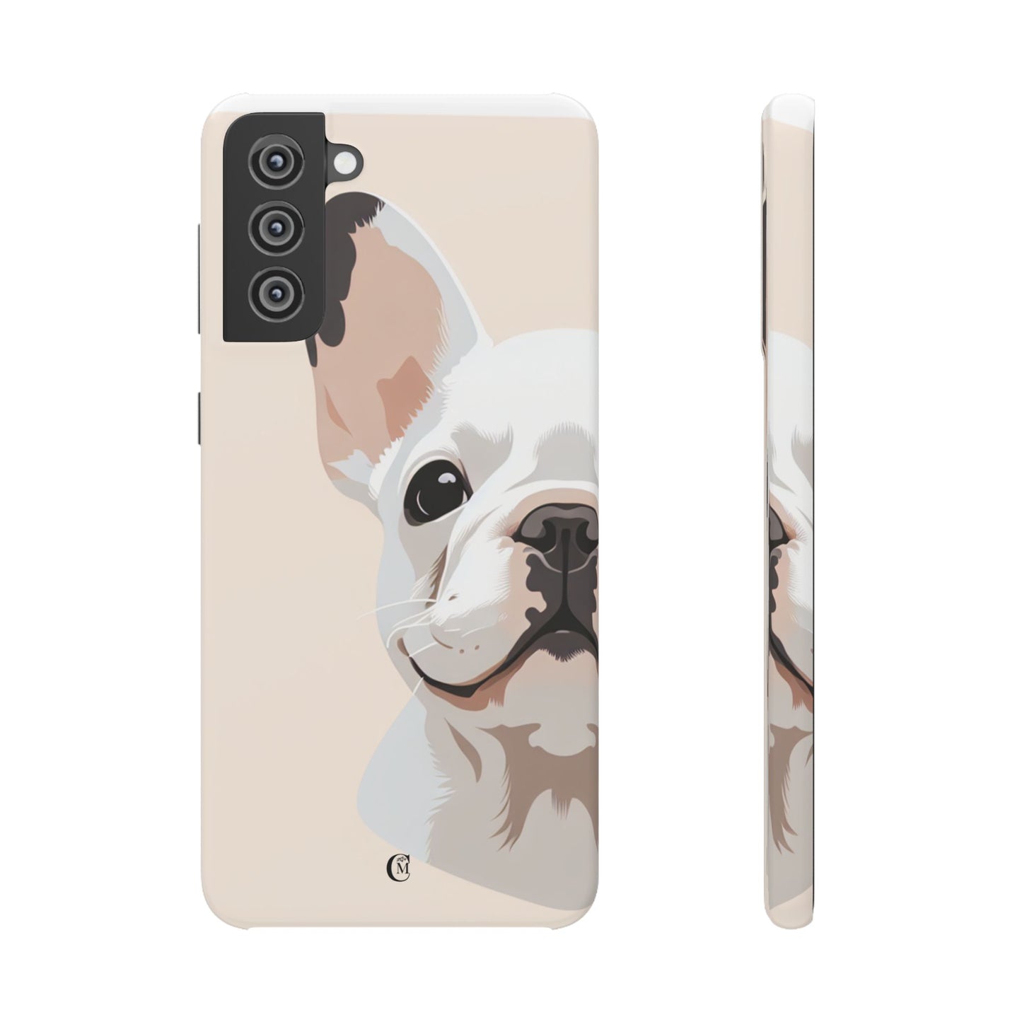 Phone Case - Cute White Frenchie Smartphone Cover
