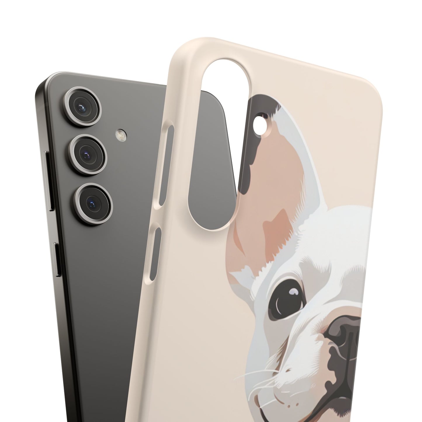 Phone Case - Cute White Frenchie Smartphone Cover