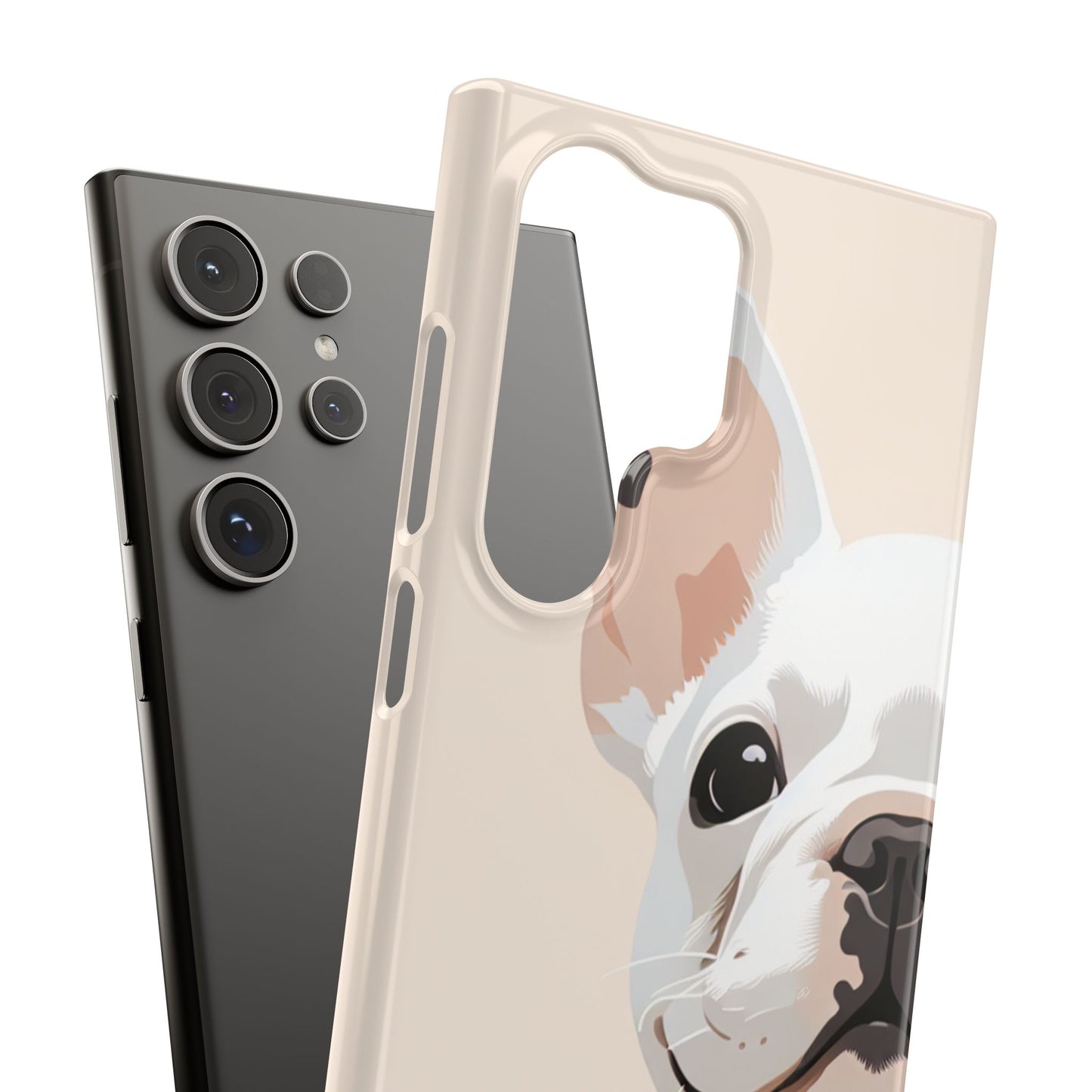 Phone Case - Cute White Frenchie Smartphone Cover