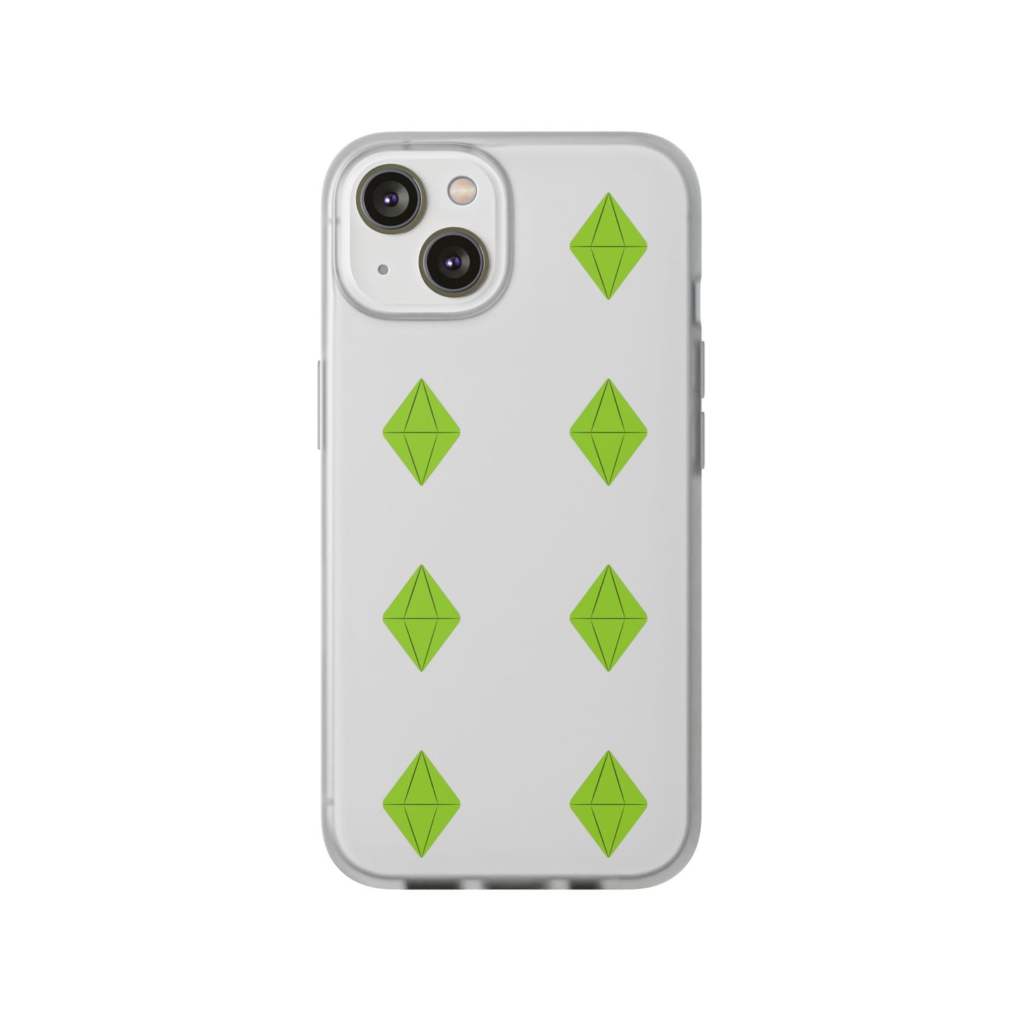 Sims 4 Plumbob Pattern Flexi Case for iPhone