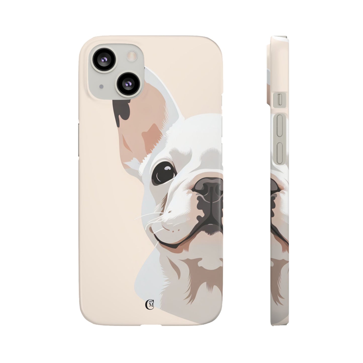 Phone Case - Cute White Frenchie Smartphone Cover