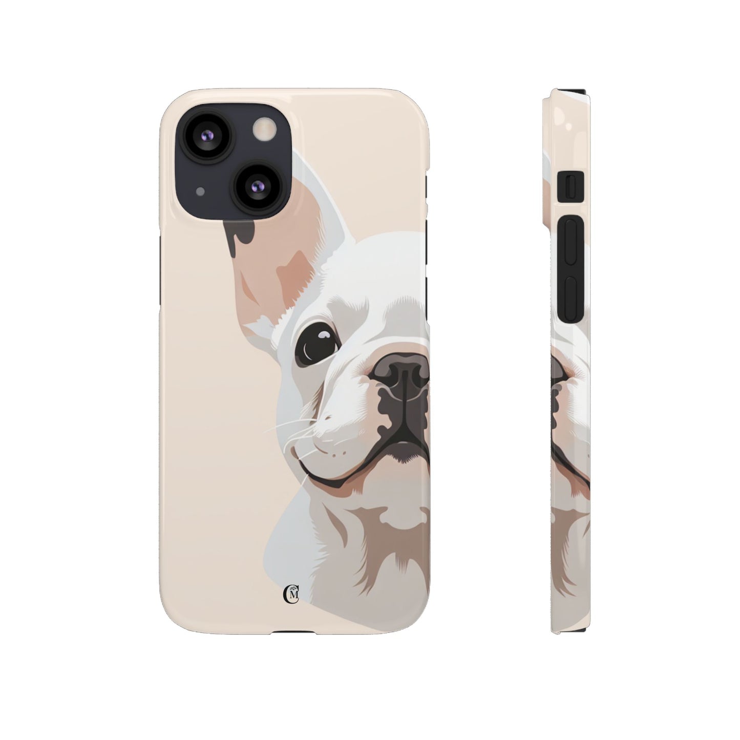 Phone Case - Cute White Frenchie Smartphone Cover