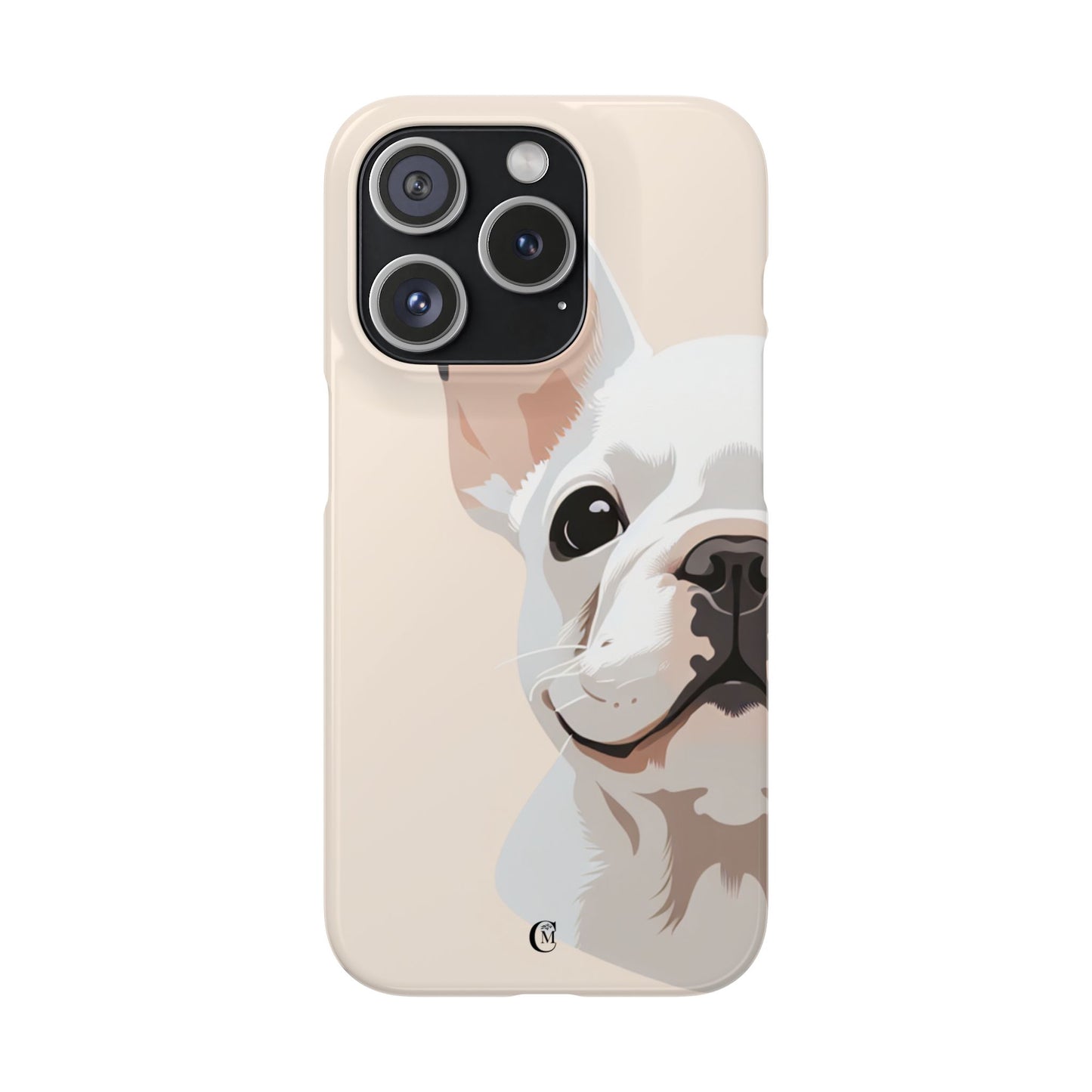 Phone Case - Cute White Frenchie Smartphone Cover